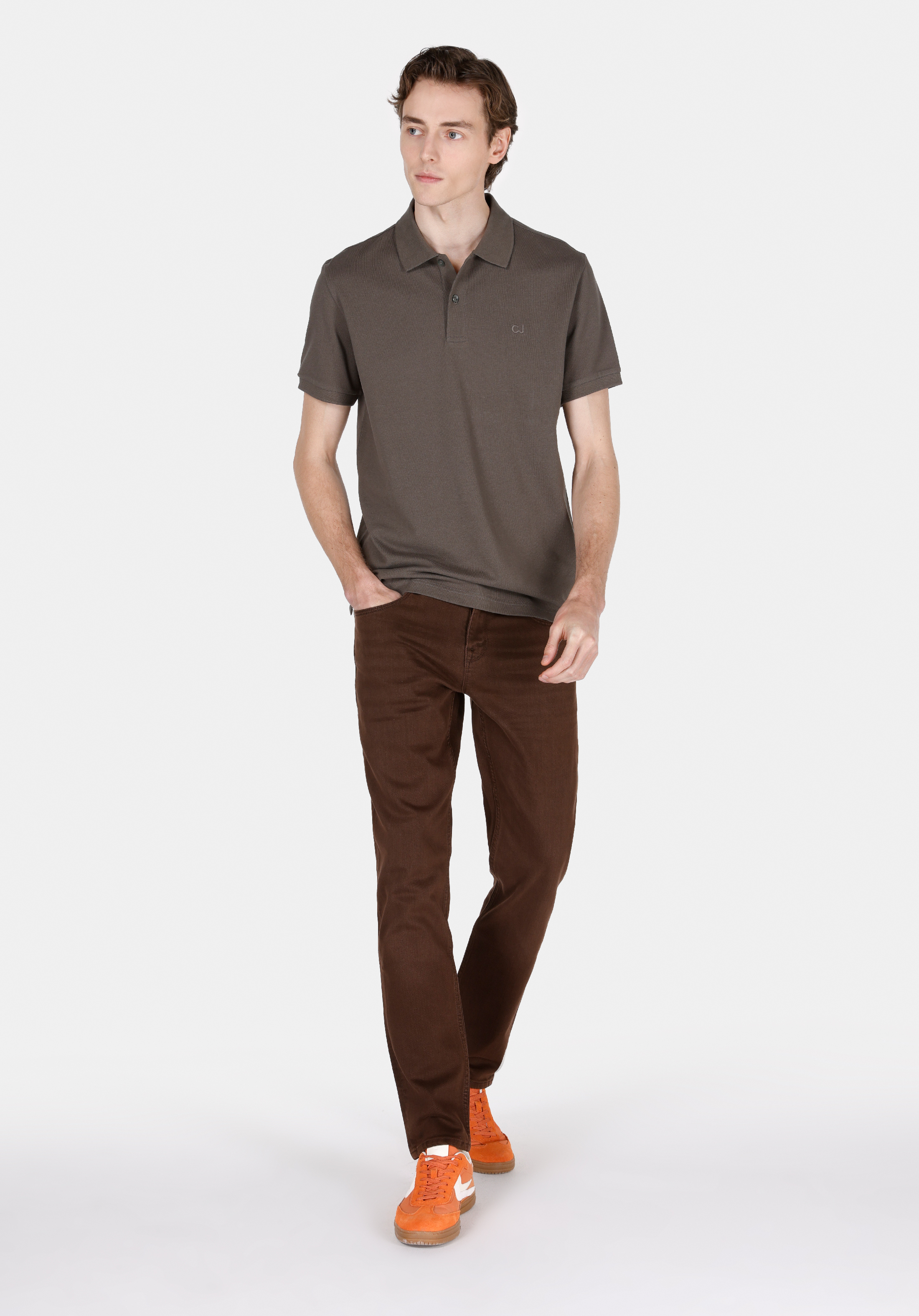 Afișați detalii pentru Pantaloni De Barbati Denim Straight Fit 044 Karl Cl1072205