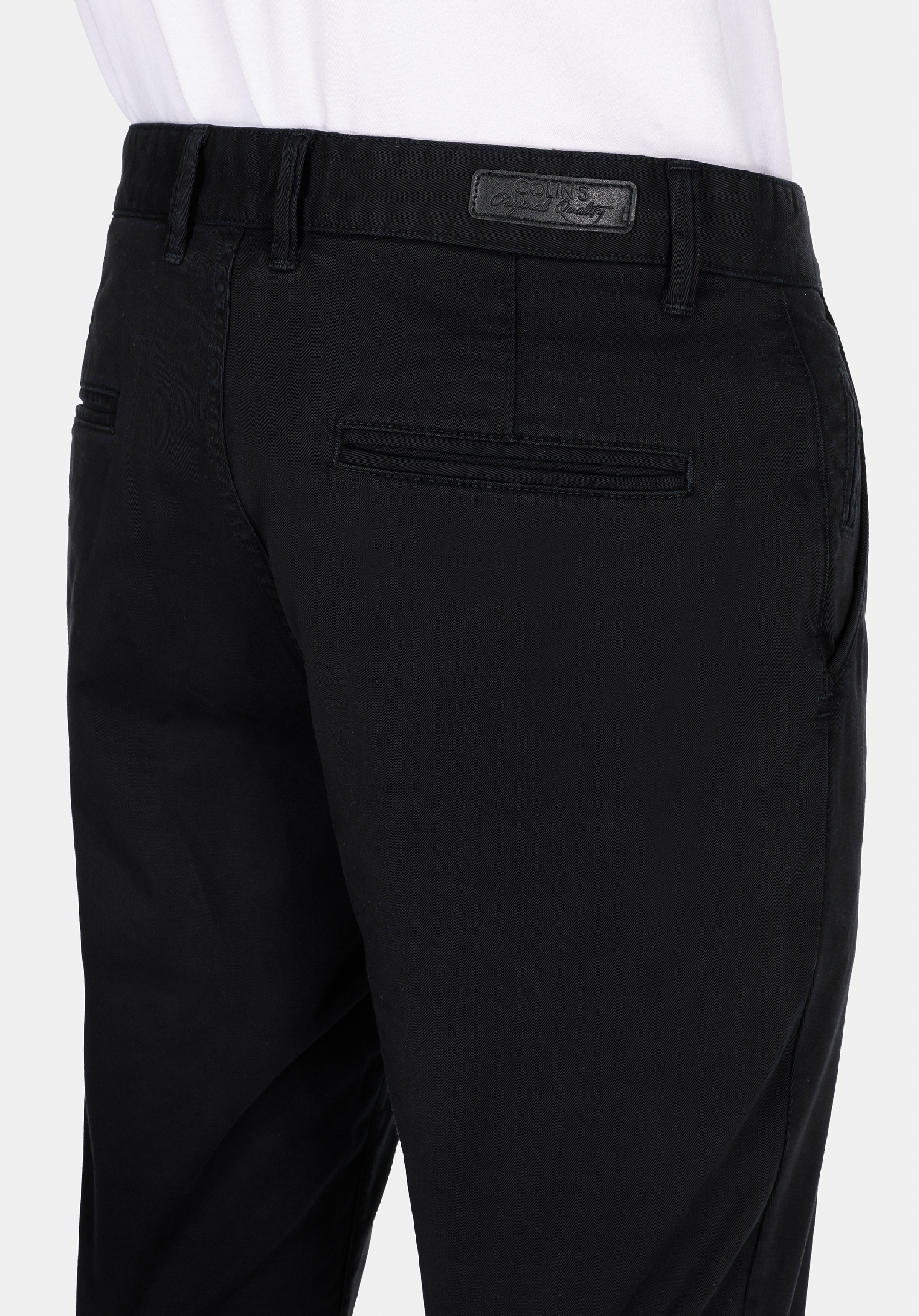 Afișați detalii pentru Pantaloni De Barbati Negru Slim Fit  Cl1049749