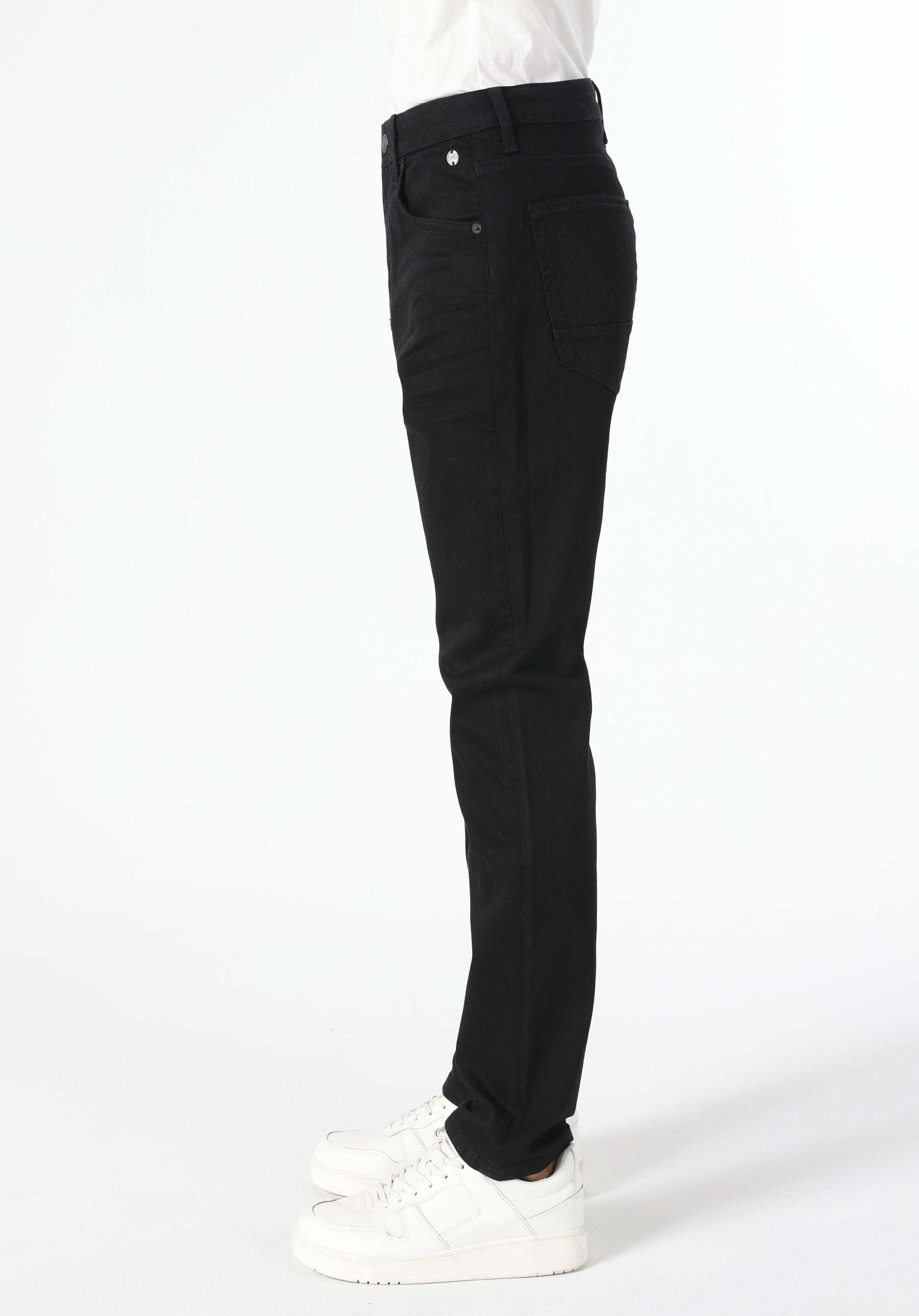 Afișați detalii pentru Pantaloni De Barbati Negru Straight Fit-low Rise-straight Leg 044 Karl Cl1031096