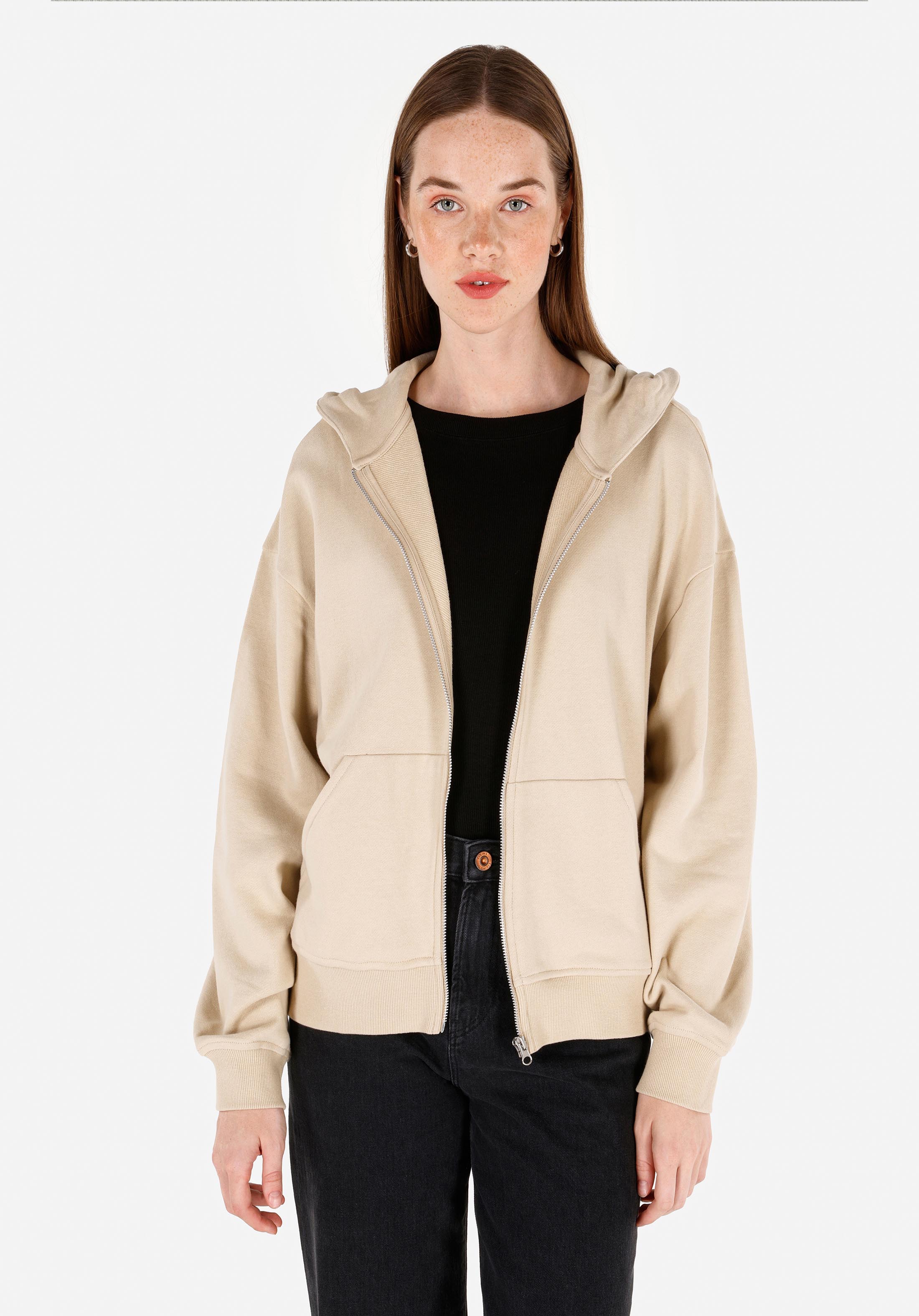 Afișați detalii pentru Hanorac / Bluza De Dama Bej Regular Fit  Cl1070187