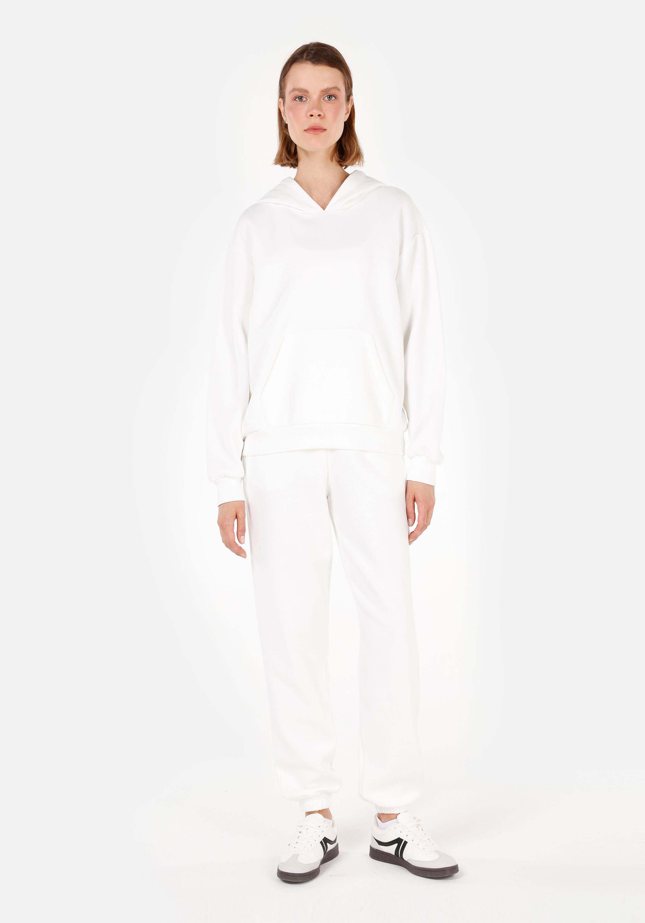 Afișați detalii pentru Hanorac / Bluza De Dama Alb Regular Fit  Cl1070188