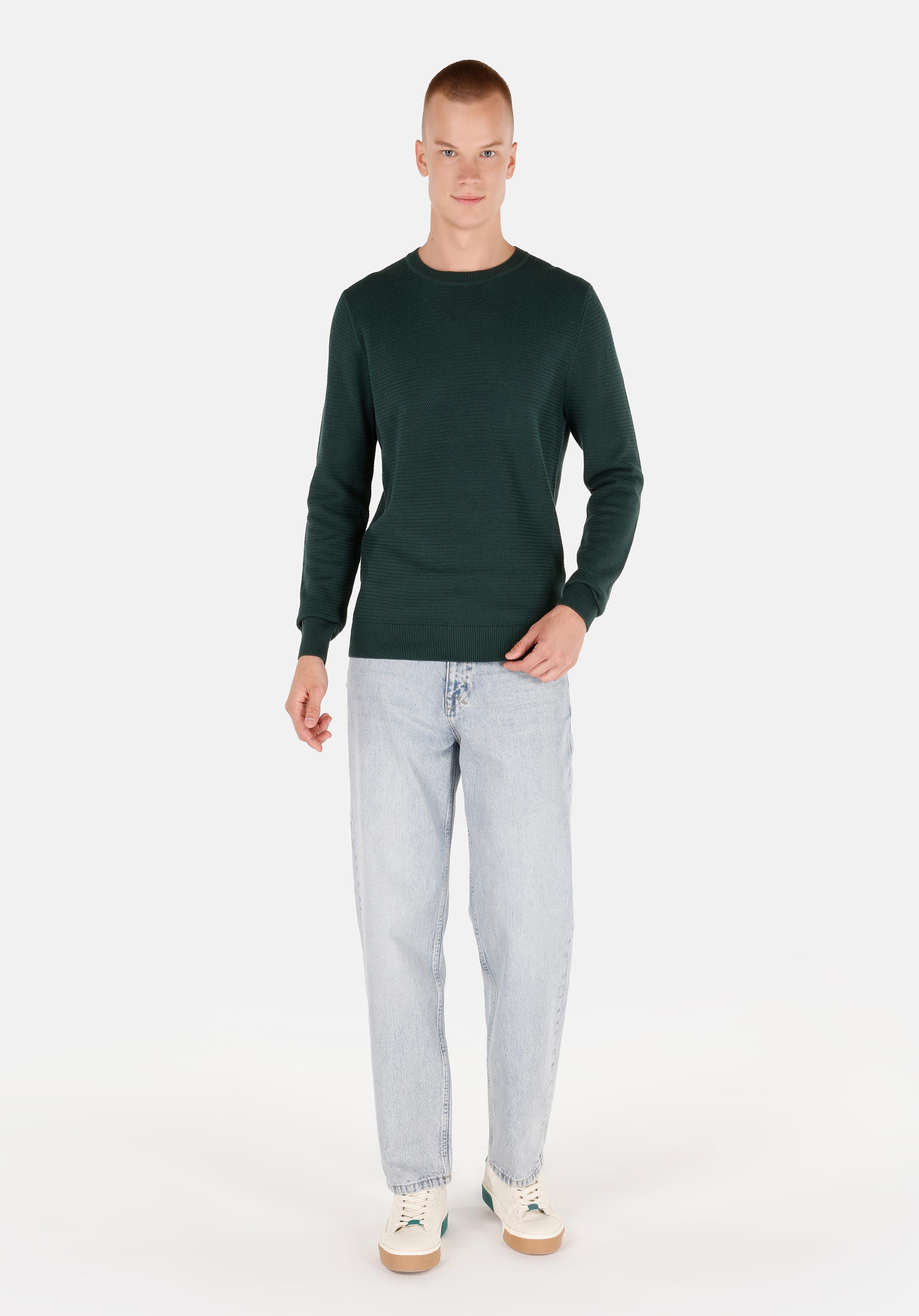 Afișați detalii pentru Pulover De Barbati Verde Regular Fit  Cl1046786