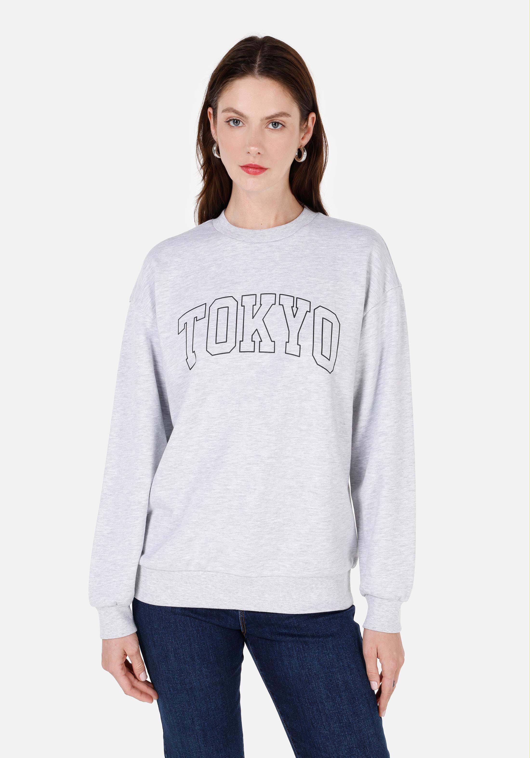 Afișați detalii pentru Hanorac / Bluza De Dama Gri Regular Fit  Cl1070195