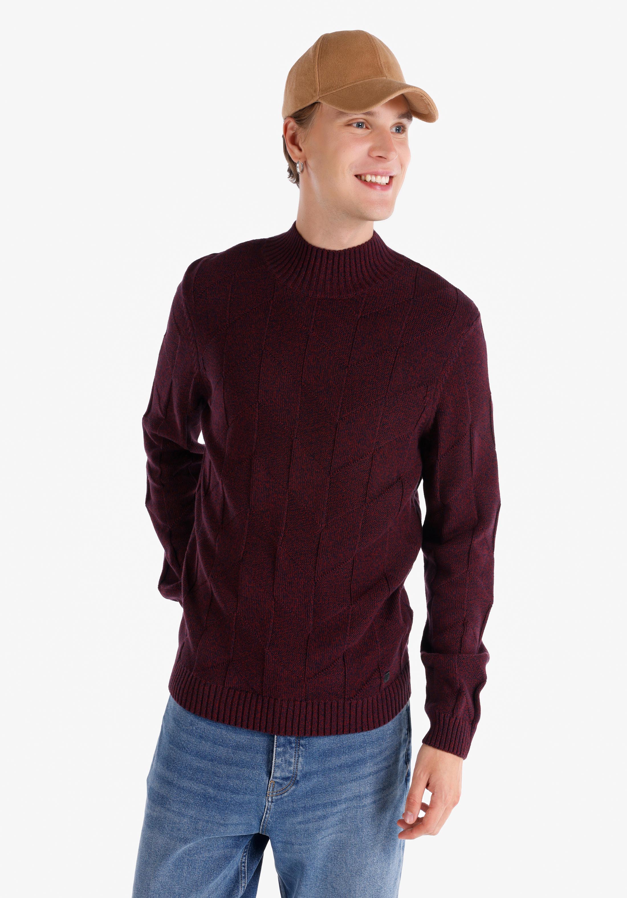 Afișați detalii pentru Pulover De Barbati Mov   Cl1065745