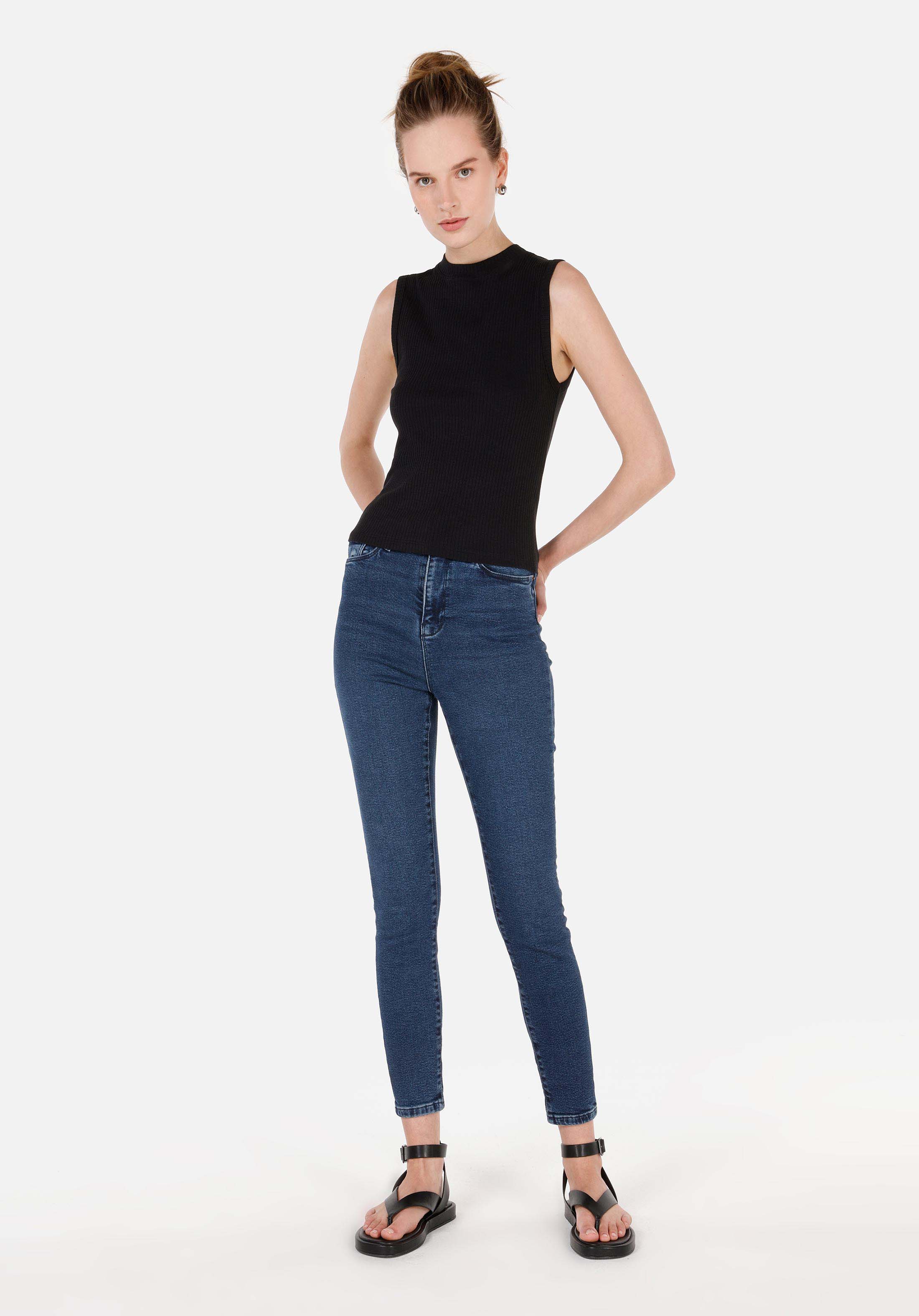 Afișați detalii pentru Maiou Pentru Femei, Negru, Slim Fit  CL1070207