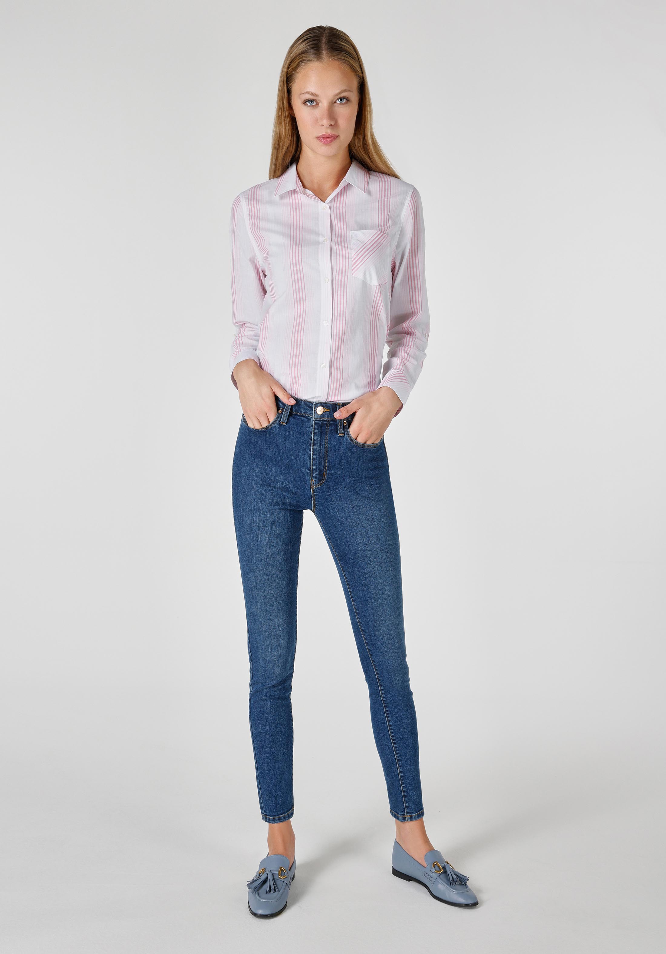 Afișați detalii pentru Pantaloni De Dama Denim Super Slim Fit 759 Lara Cl1048741