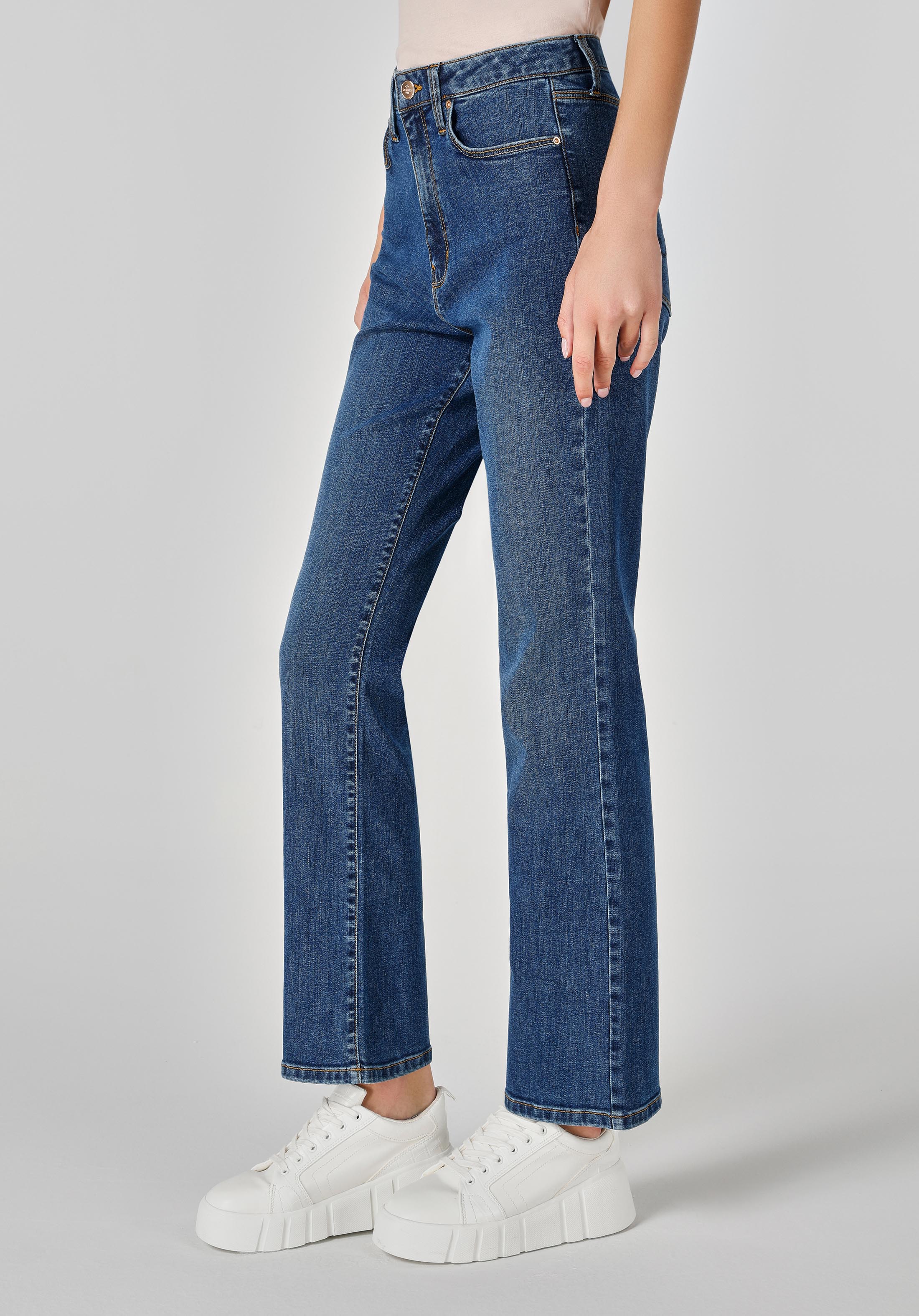 Afișați detalii pentru Pantaloni De Dama Denim Regular Fit 792 Mila Cl1048829