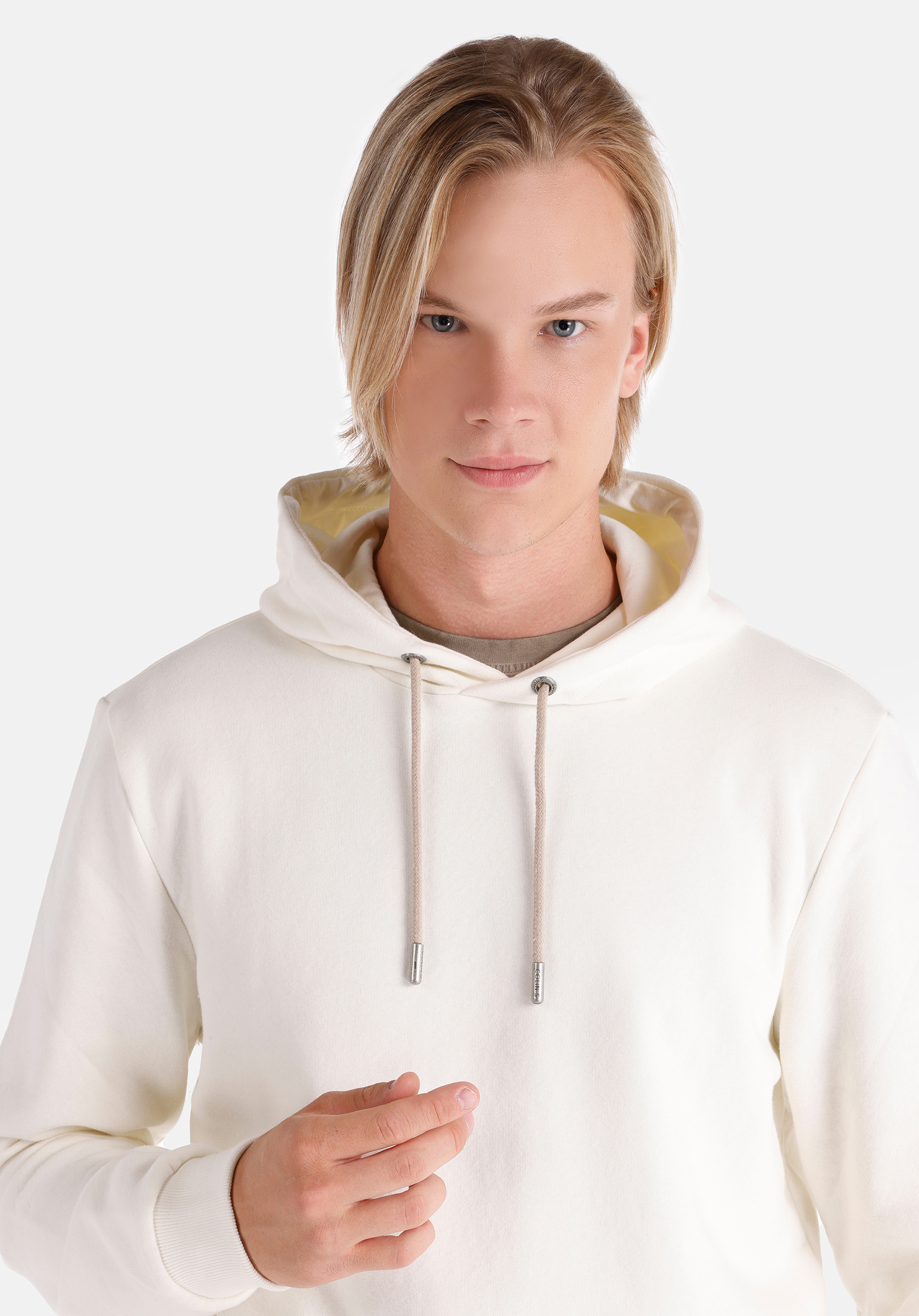 Afișați detalii pentru Hanorac / Bluza De Barbati Alb Regular Fit  Cl1059712