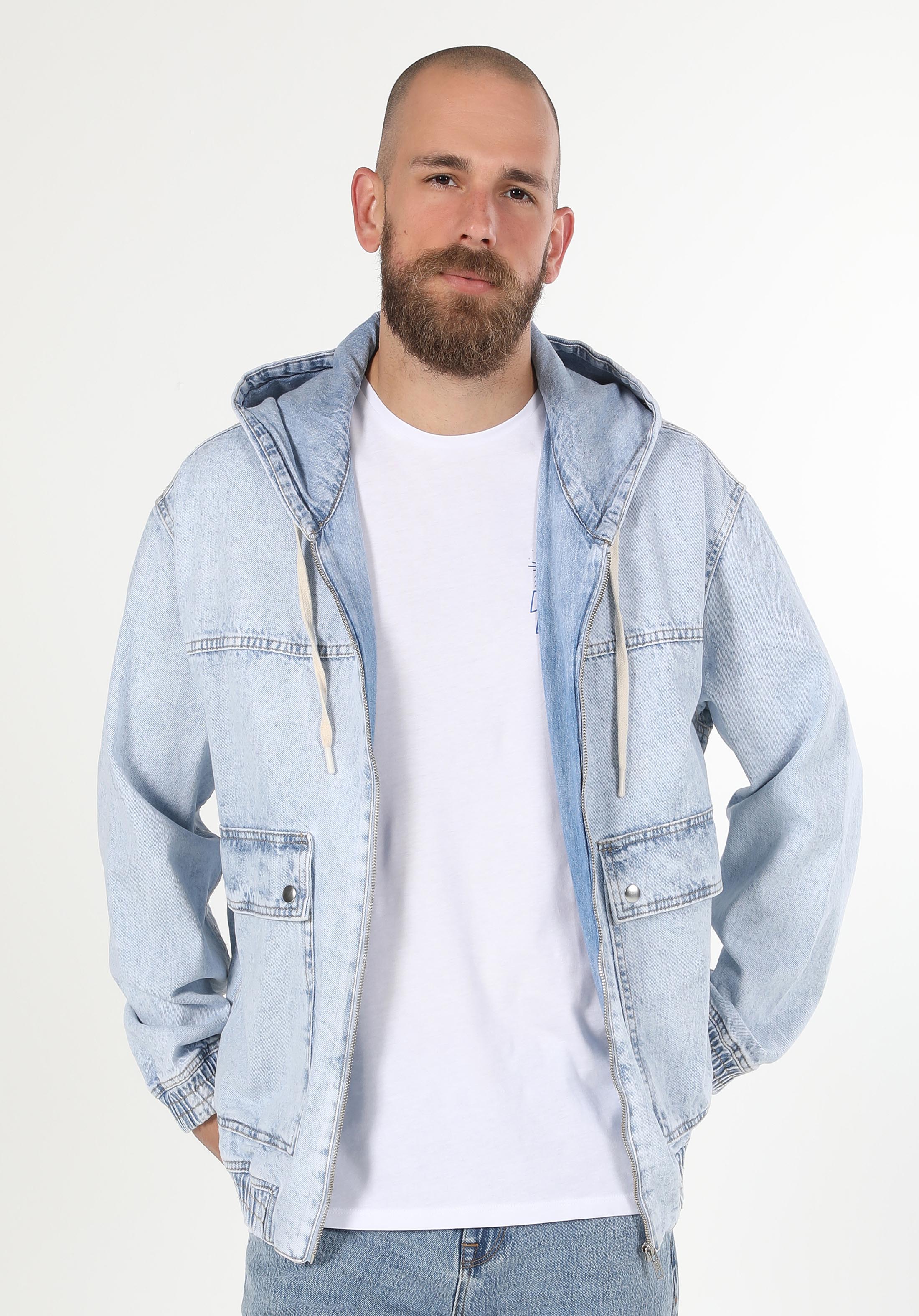 Afișați detalii pentru Jacheta De Barbati Denim Oversize Fit  CL1058535