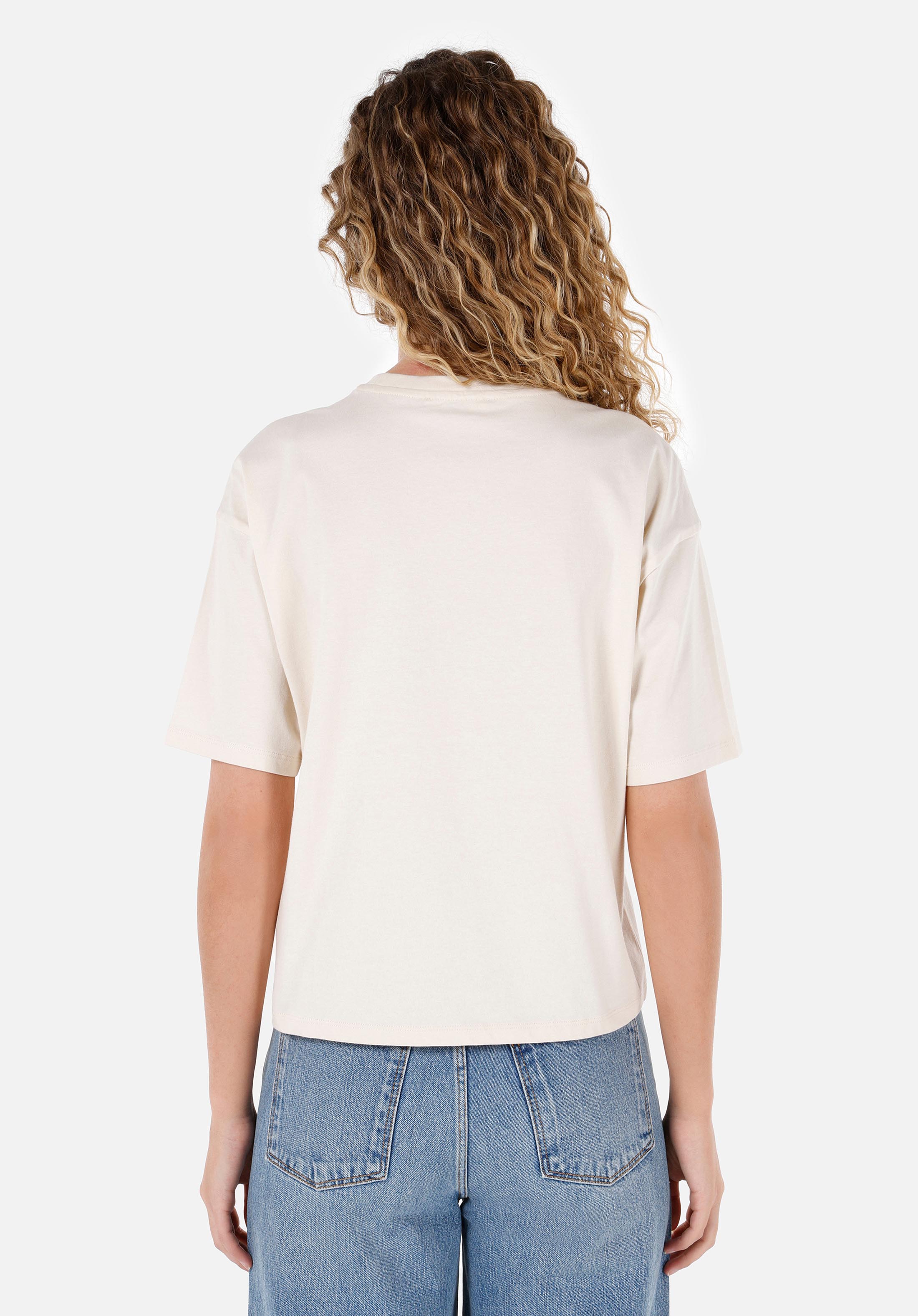 Afișați detalii pentru Tricou Cu Maneca Scurta De Dama Ecru Regular Fit  Cl1069159