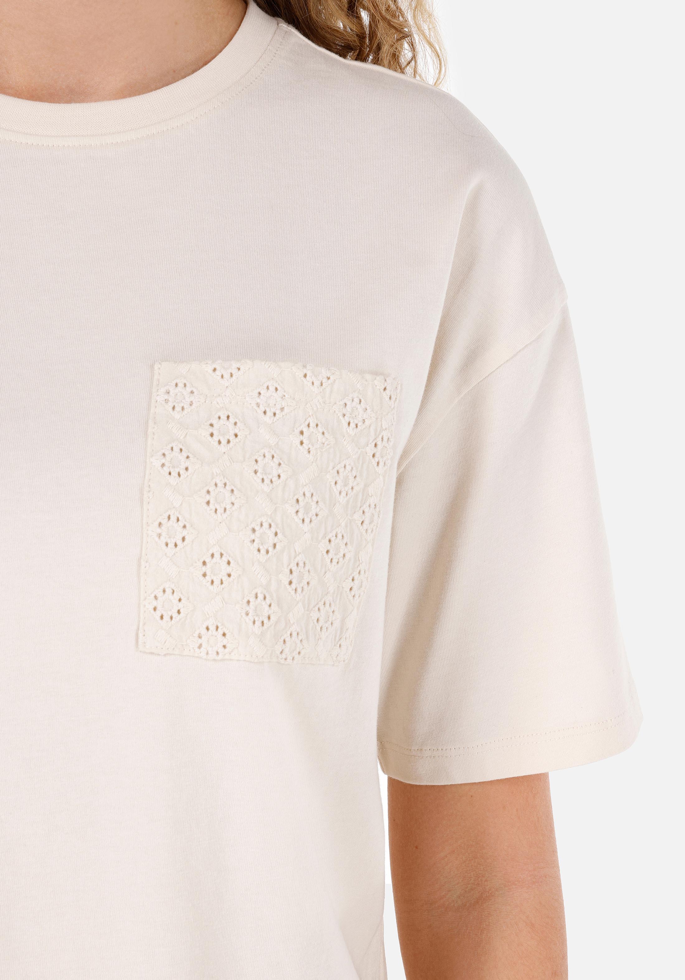 Afișați detalii pentru Tricou Cu Maneca Scurta De Dama Ecru Regular Fit  Cl1069159
