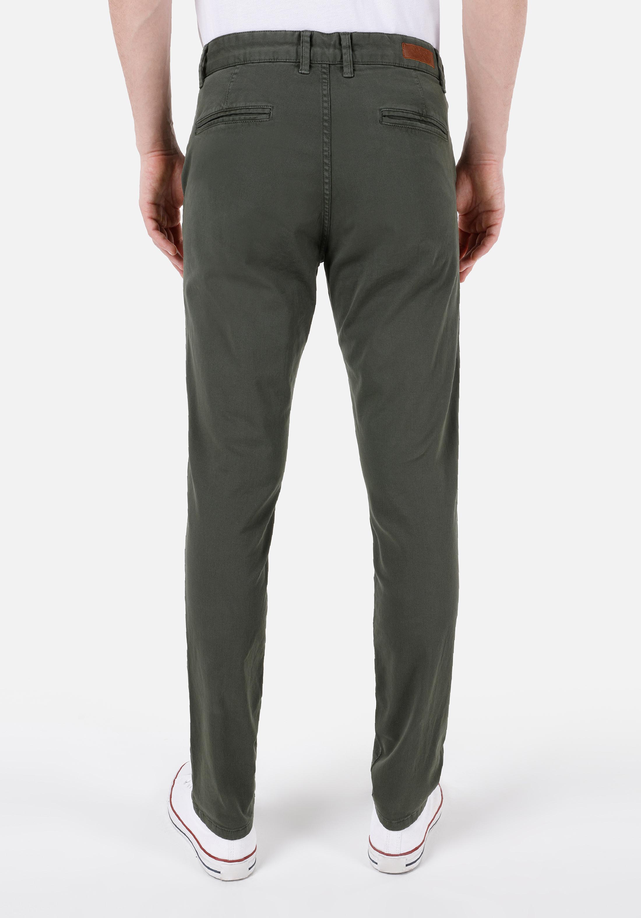 Afișați detalii pentru Pantaloni De Barbati Verde Slim Fit  Cl1049749