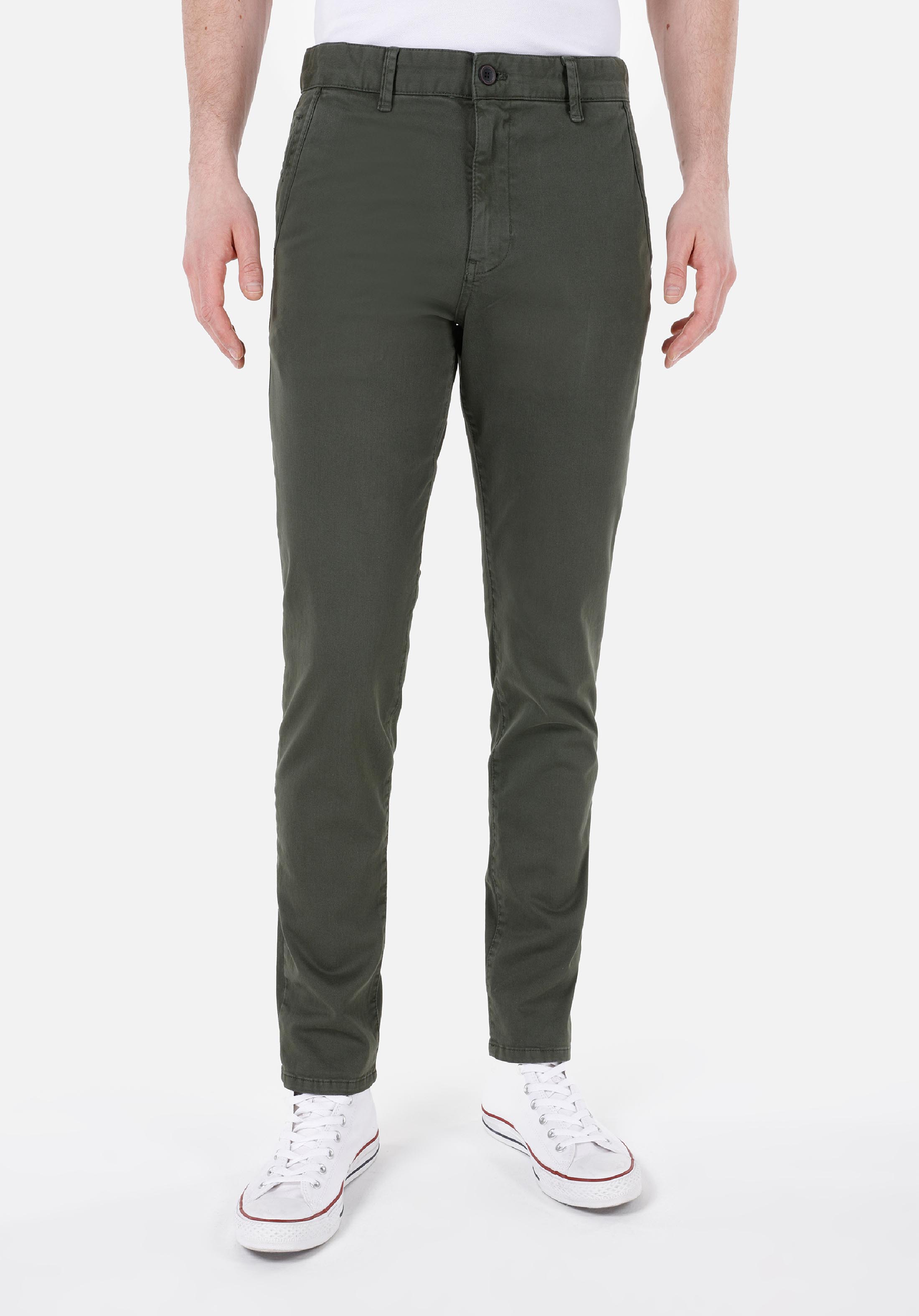 Afișați detalii pentru Pantaloni De Barbati Verde Slim Fit  Cl1049749