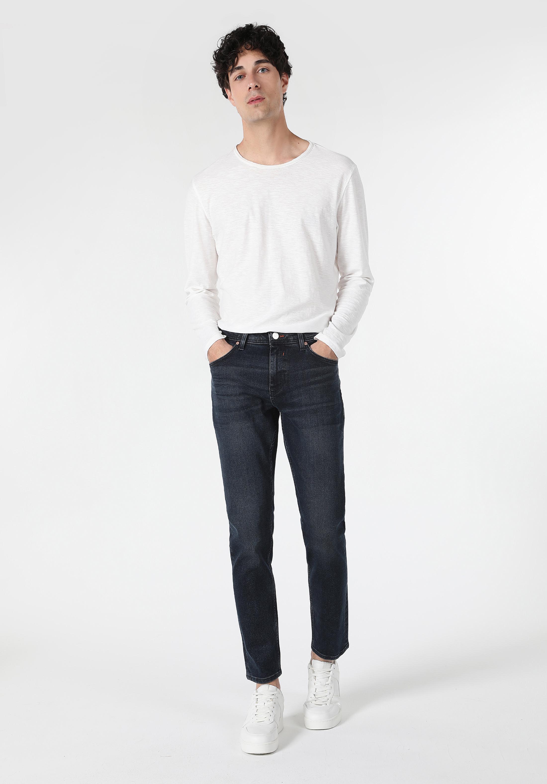 Afișați detalii pentru Pantaloni De Barbati Albastru Regular Fit 067 Jack Cl1061384