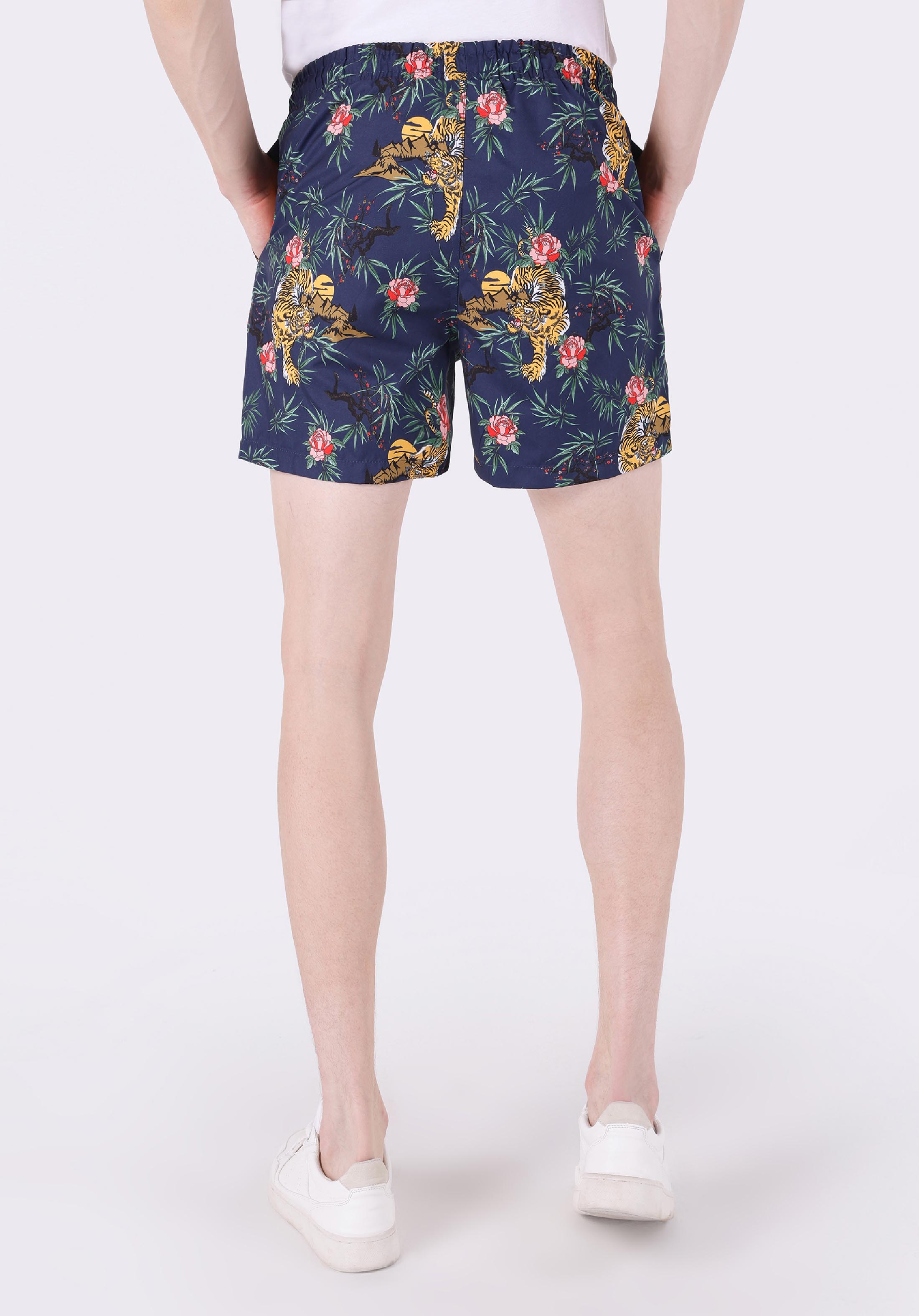 Afișați detalii pentru Short De Plaja De Barbati Multicolor Regular Fit  Cl1063478