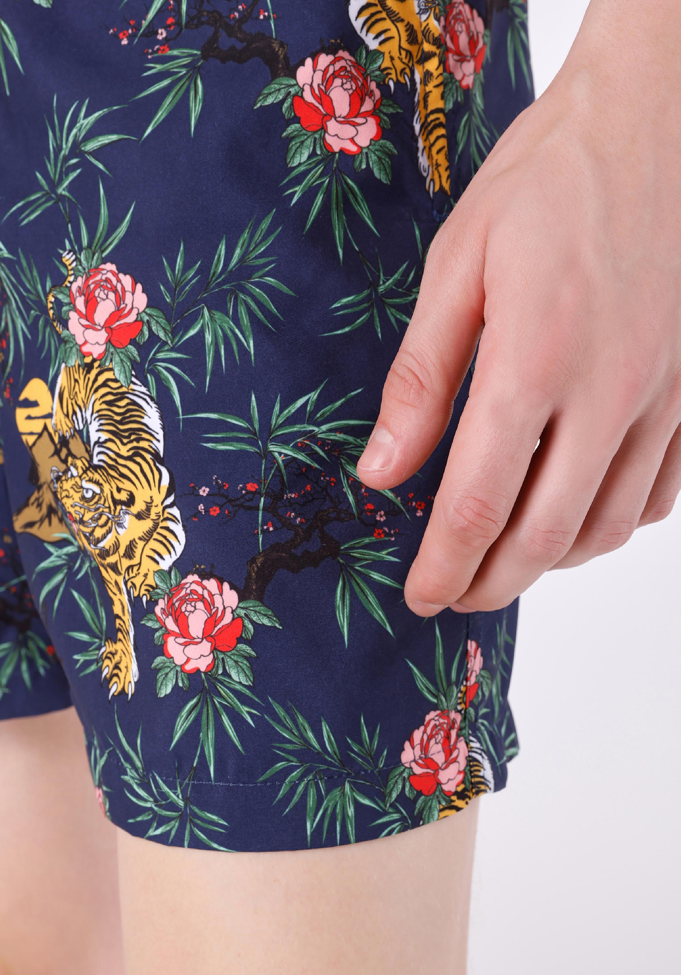 Afișați detalii pentru Short De Plaja De Barbati Multicolor Regular Fit  Cl1063478