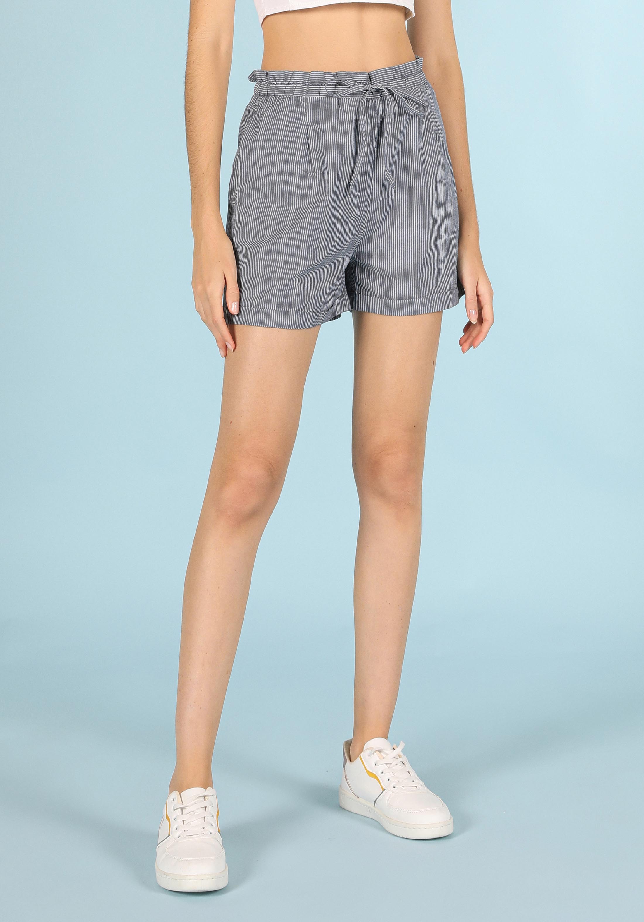 Afișați detalii pentru Short / Pantaloni Scurti De Dama Albastru Regular Fit  Cl1058786