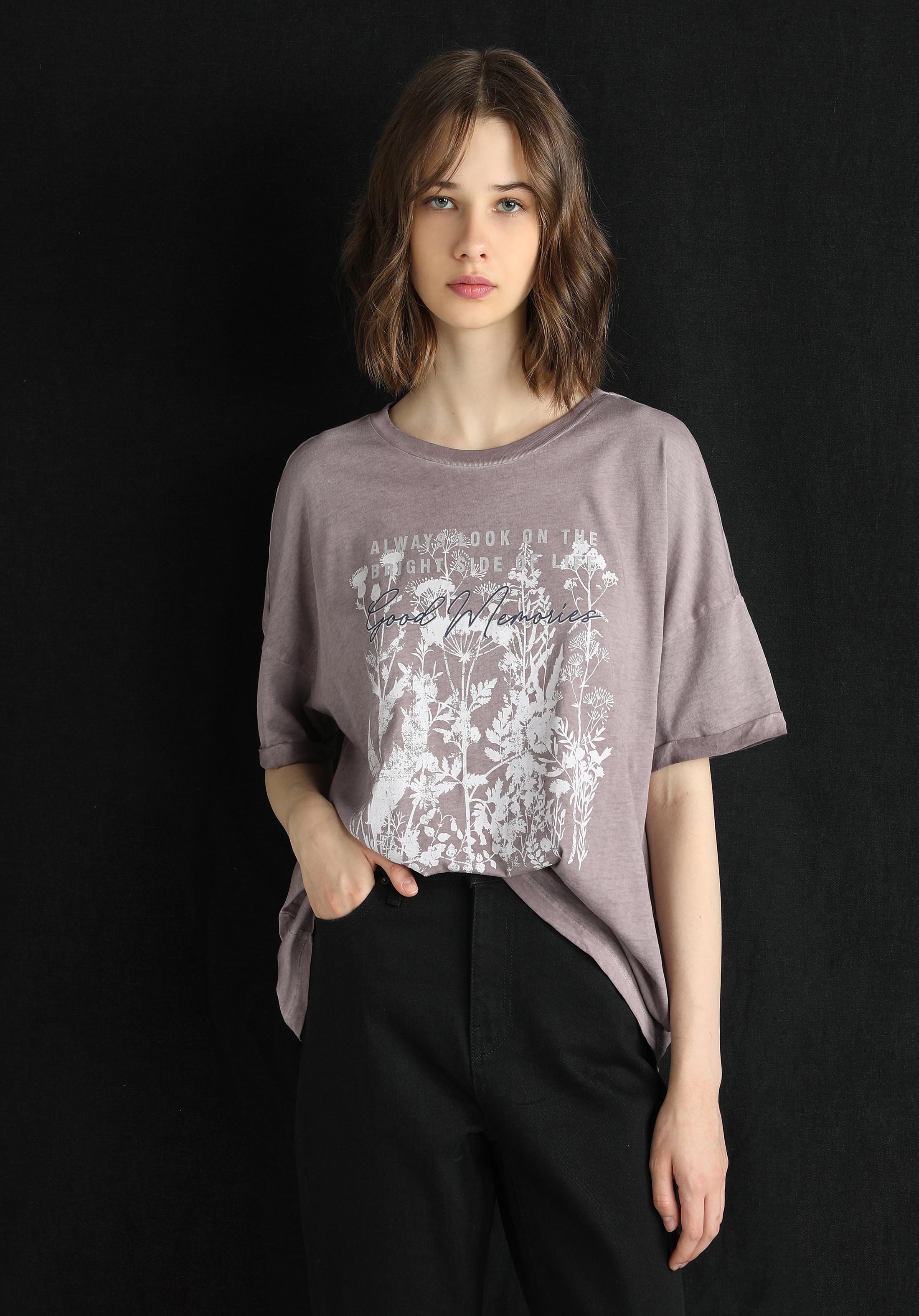 Afișați detalii pentru Tricou Cu Maneca Scurta De Dama Bej   Cl1060578