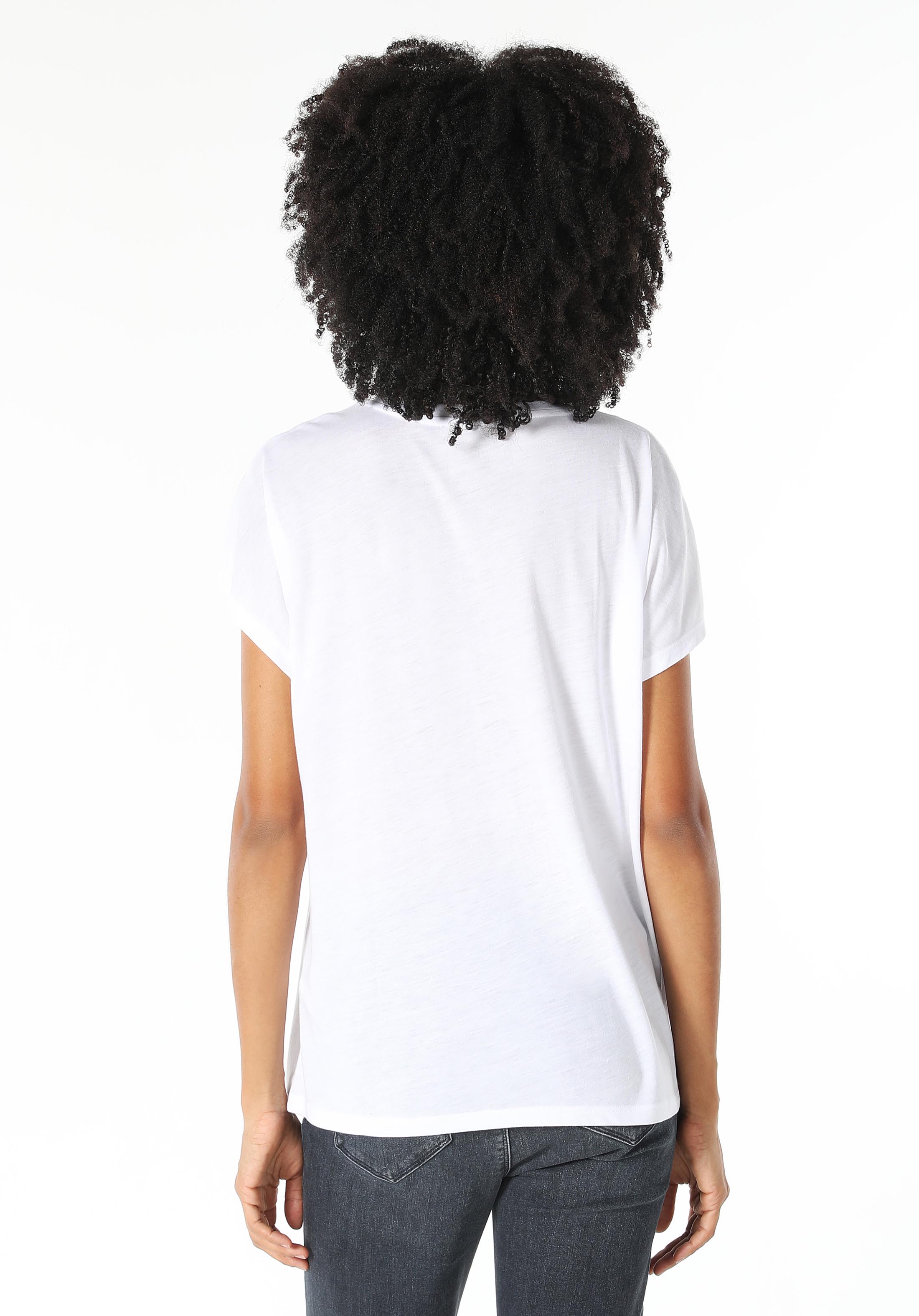 Afișați detalii pentru Tricou Cu Maneca Scurta De Dama Alb   Cl1060610