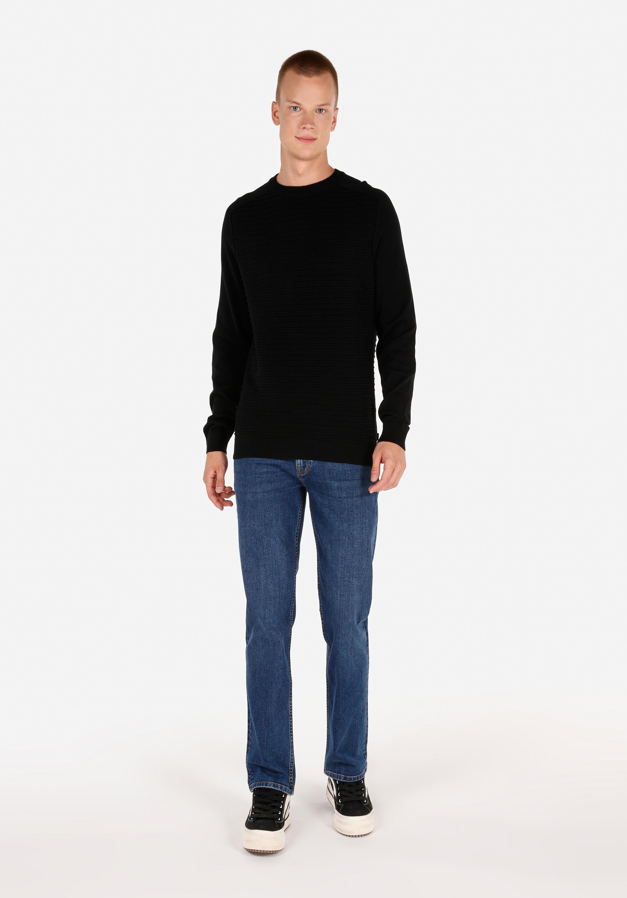 Afișați detalii pentru Pulover De Barbati Negru   Cl1064759