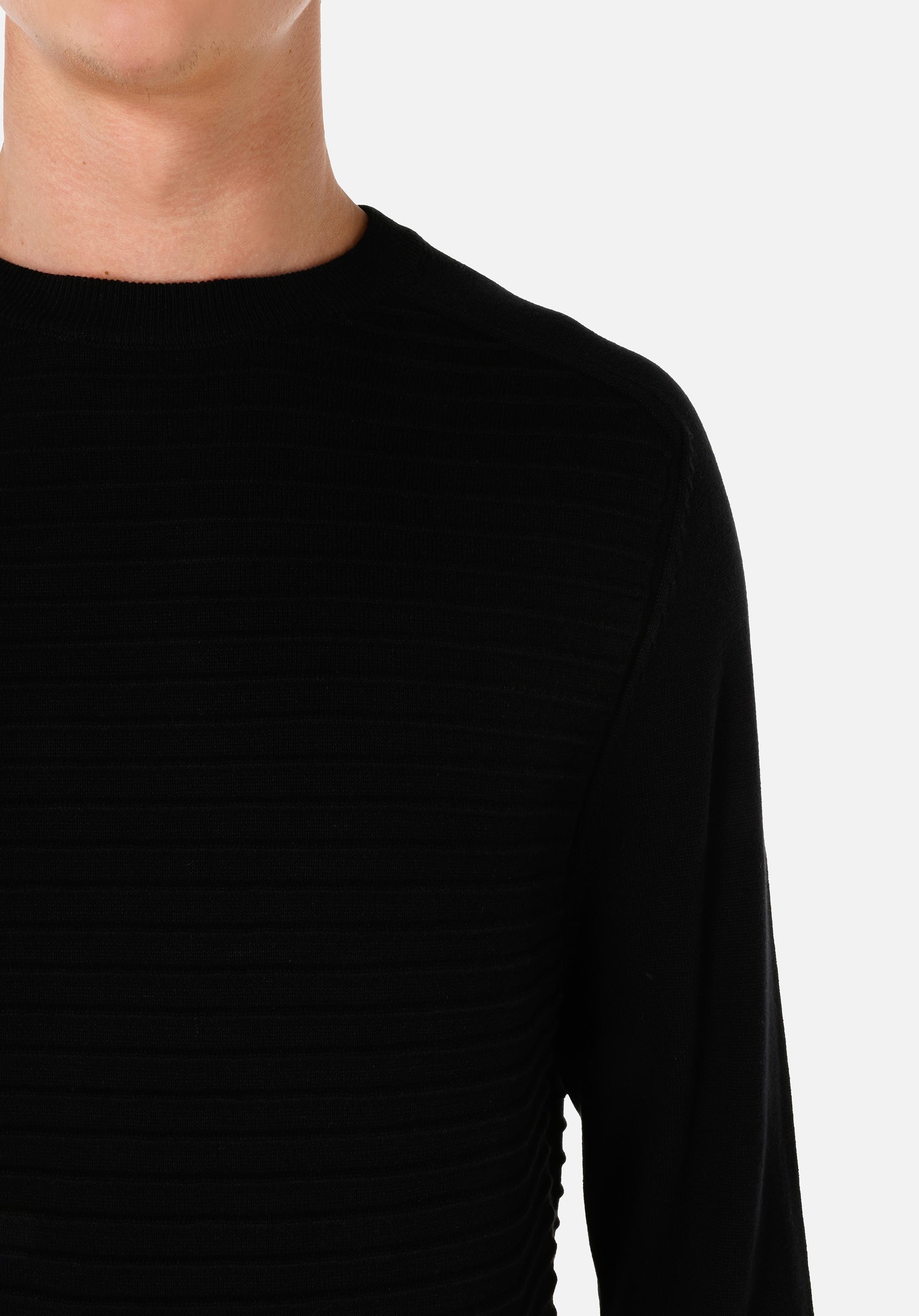 Afișați detalii pentru Pulover De Barbati Negru   Cl1064759