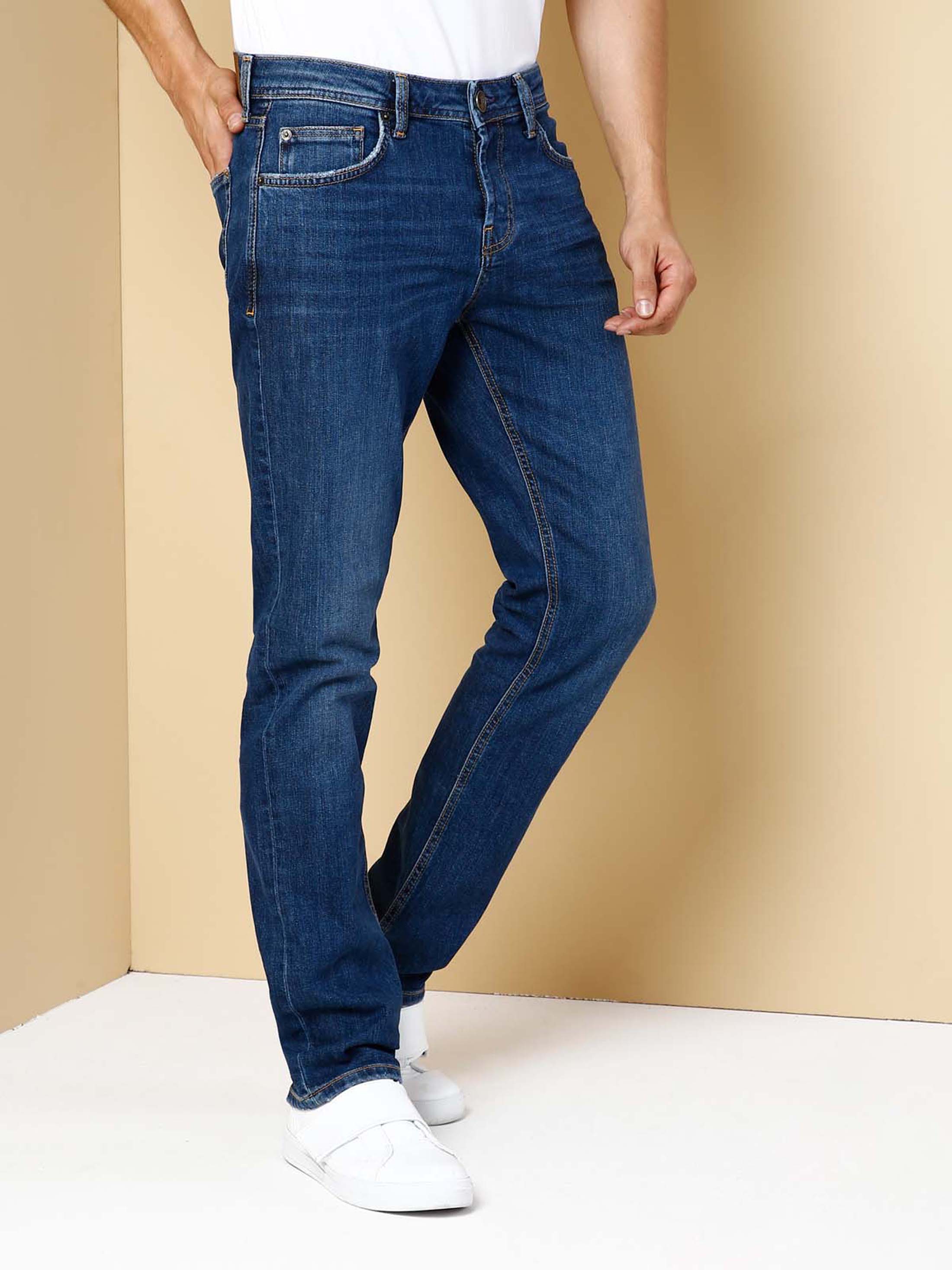 Afișați detalii pentru Pantaloni De Barbati Denim Straight Fit 044 Karl Cl1019141