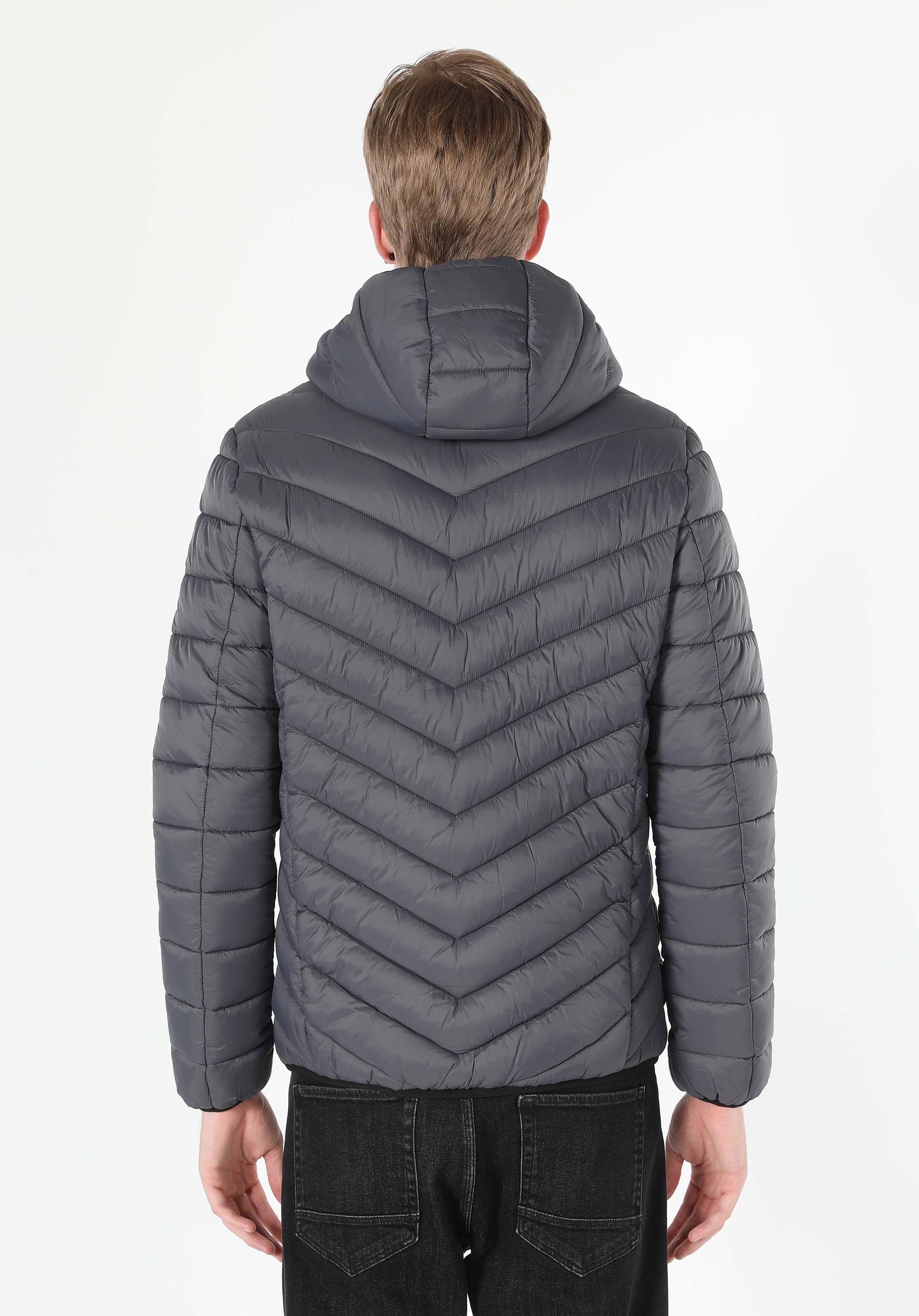 Afișați detalii pentru Jacheta De Barbati Antracit Slim Fit  Cl1021308