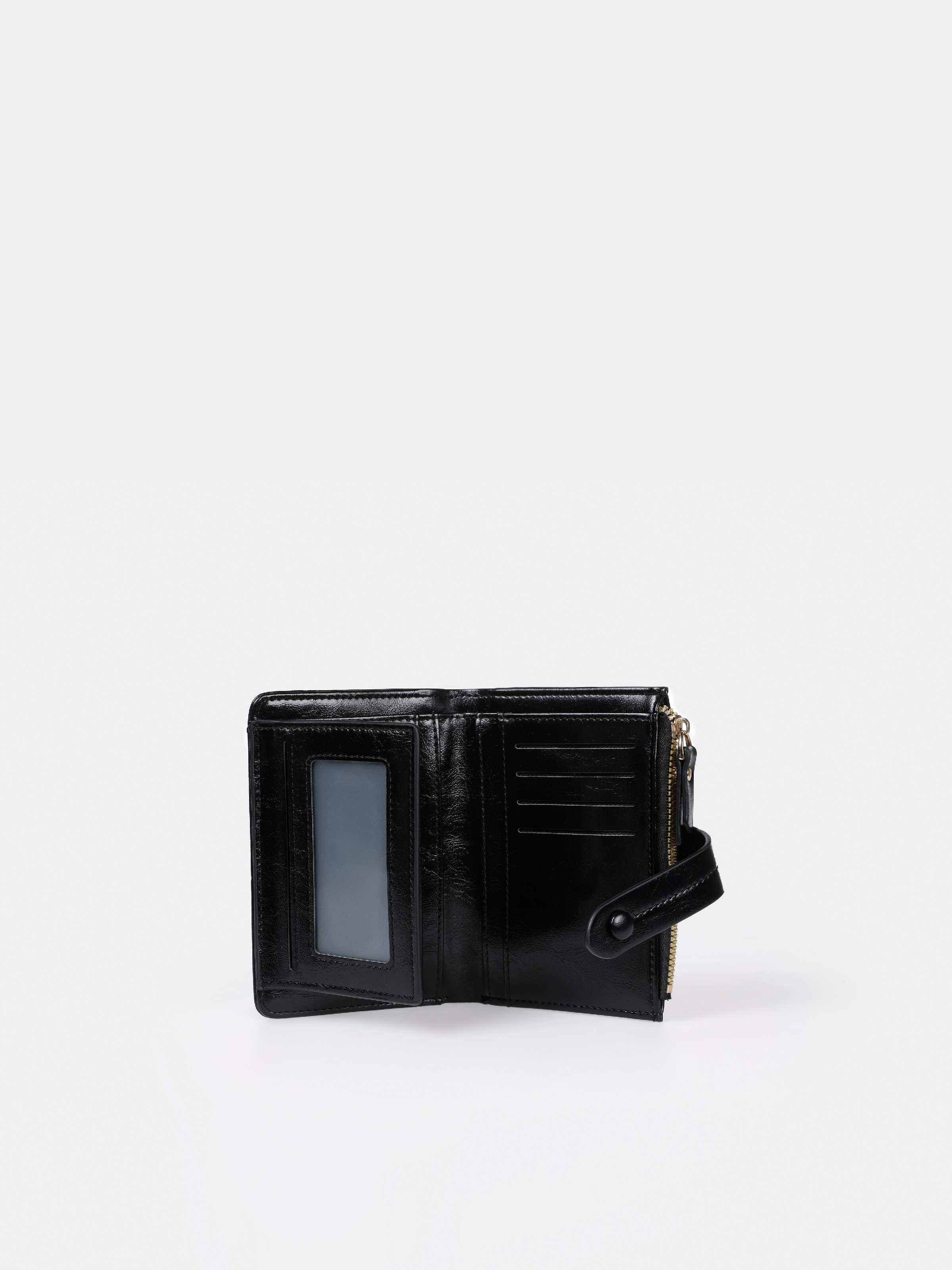 Afișați detalii pentru Portofel De Dama Negru Modern Fit  Cl1072717