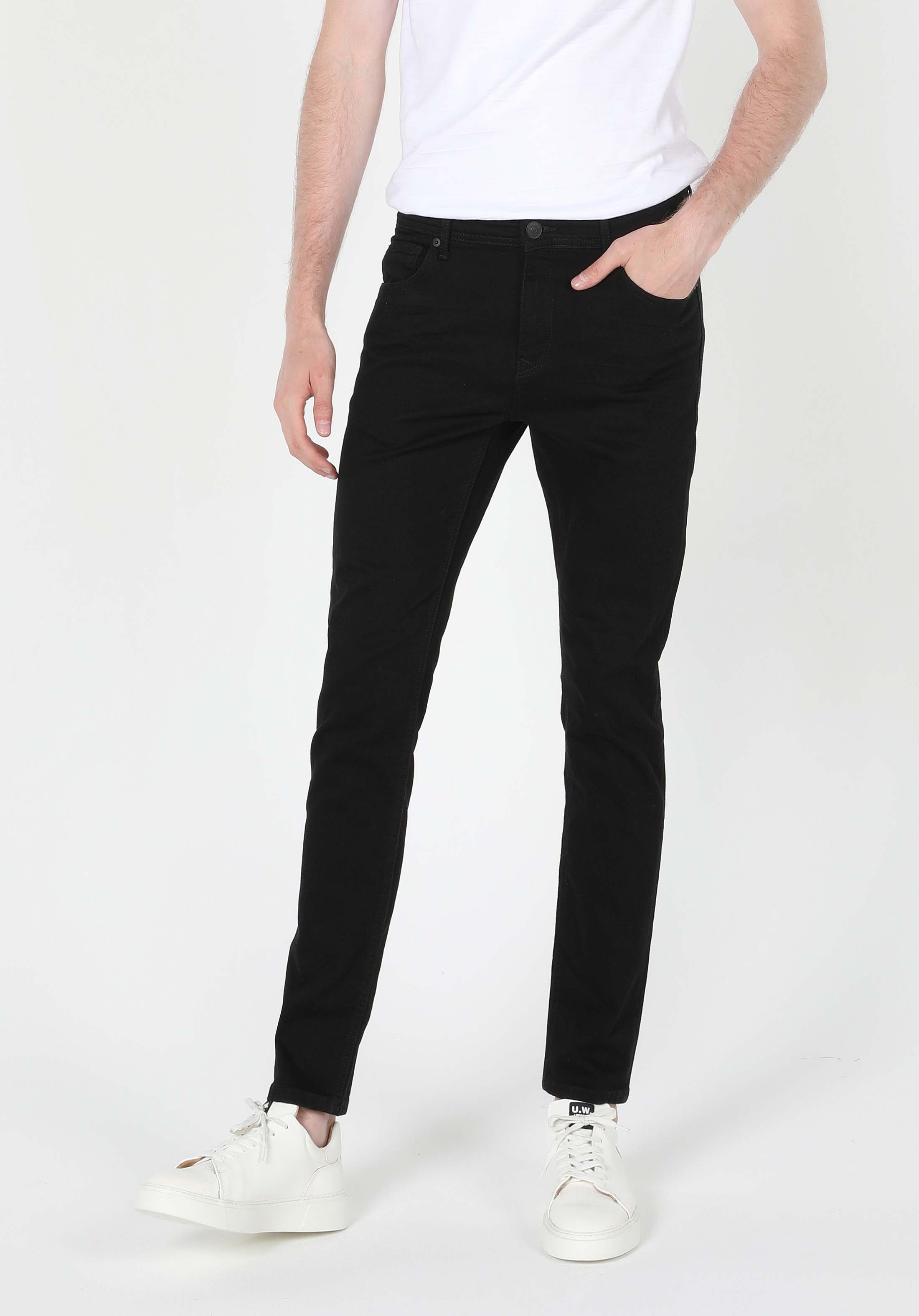 Afișați detalii pentru Pantaloni De Barbati Negru Slim Fit 041 Danny Cl1034633