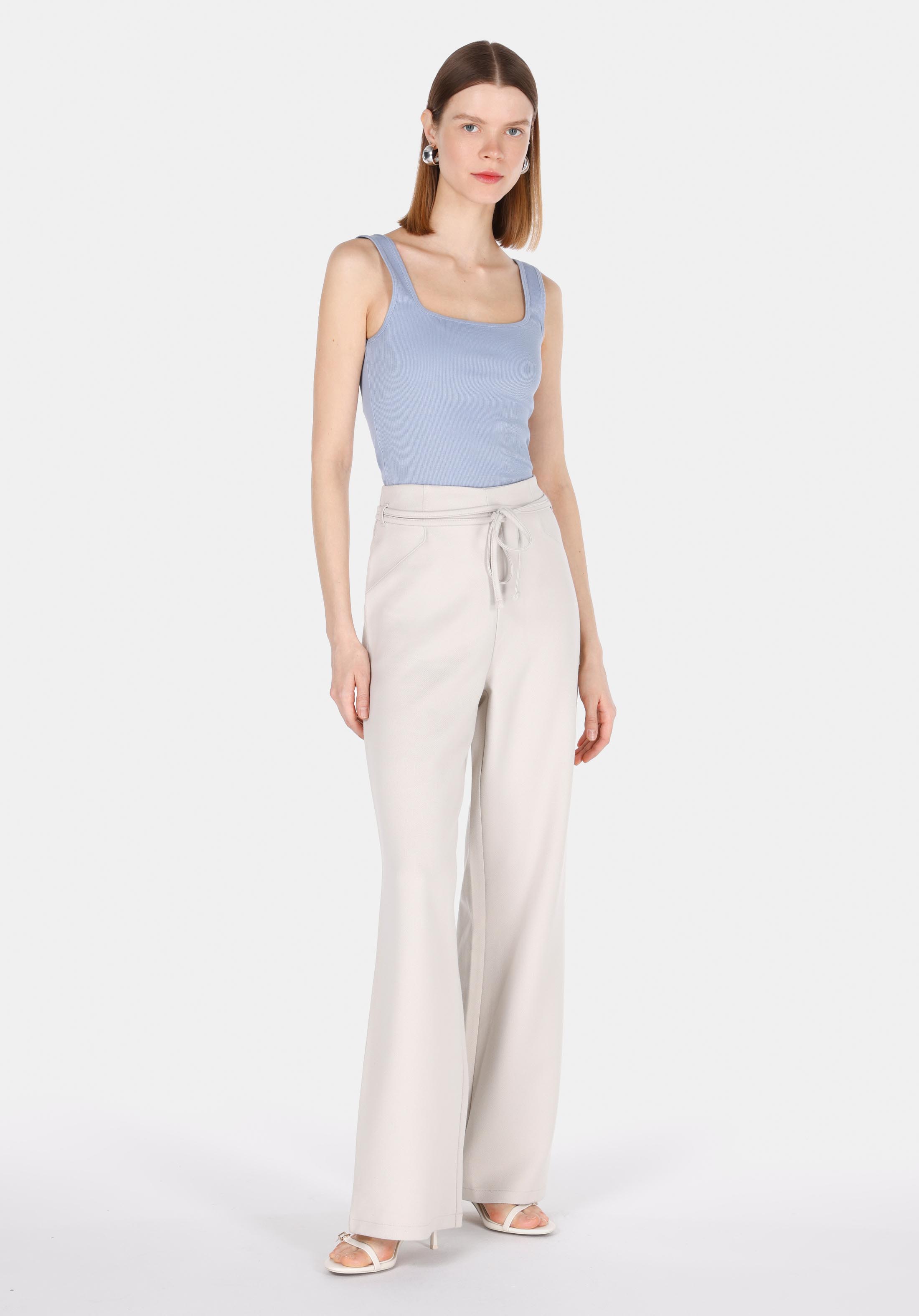 Afișați detalii pentru Maiou De Dama Albastru Slim Fit  Cl1073552