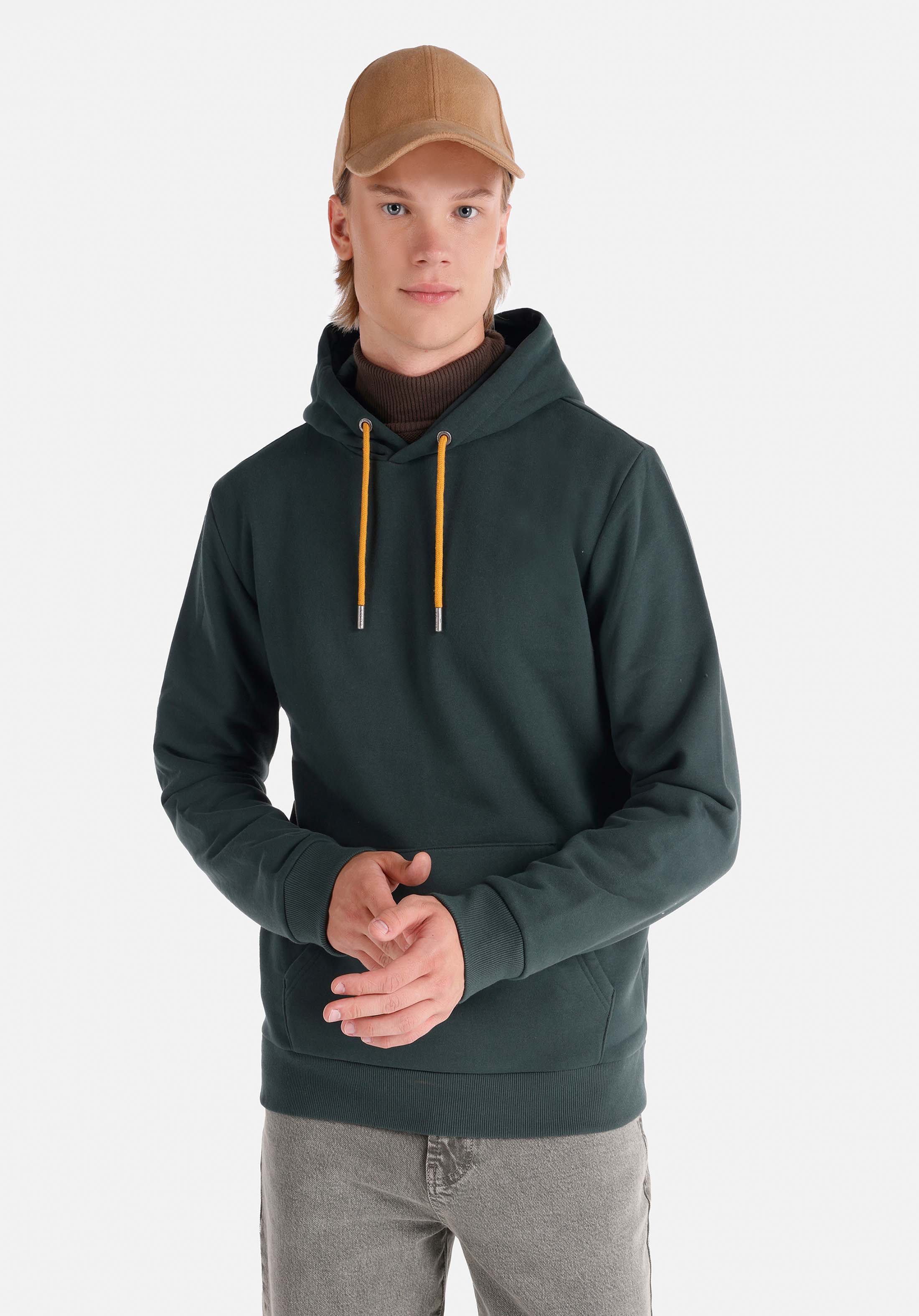 Afișați detalii pentru Hanorac / Bluza De Barbati Verde Regular Fit  Cl1059712