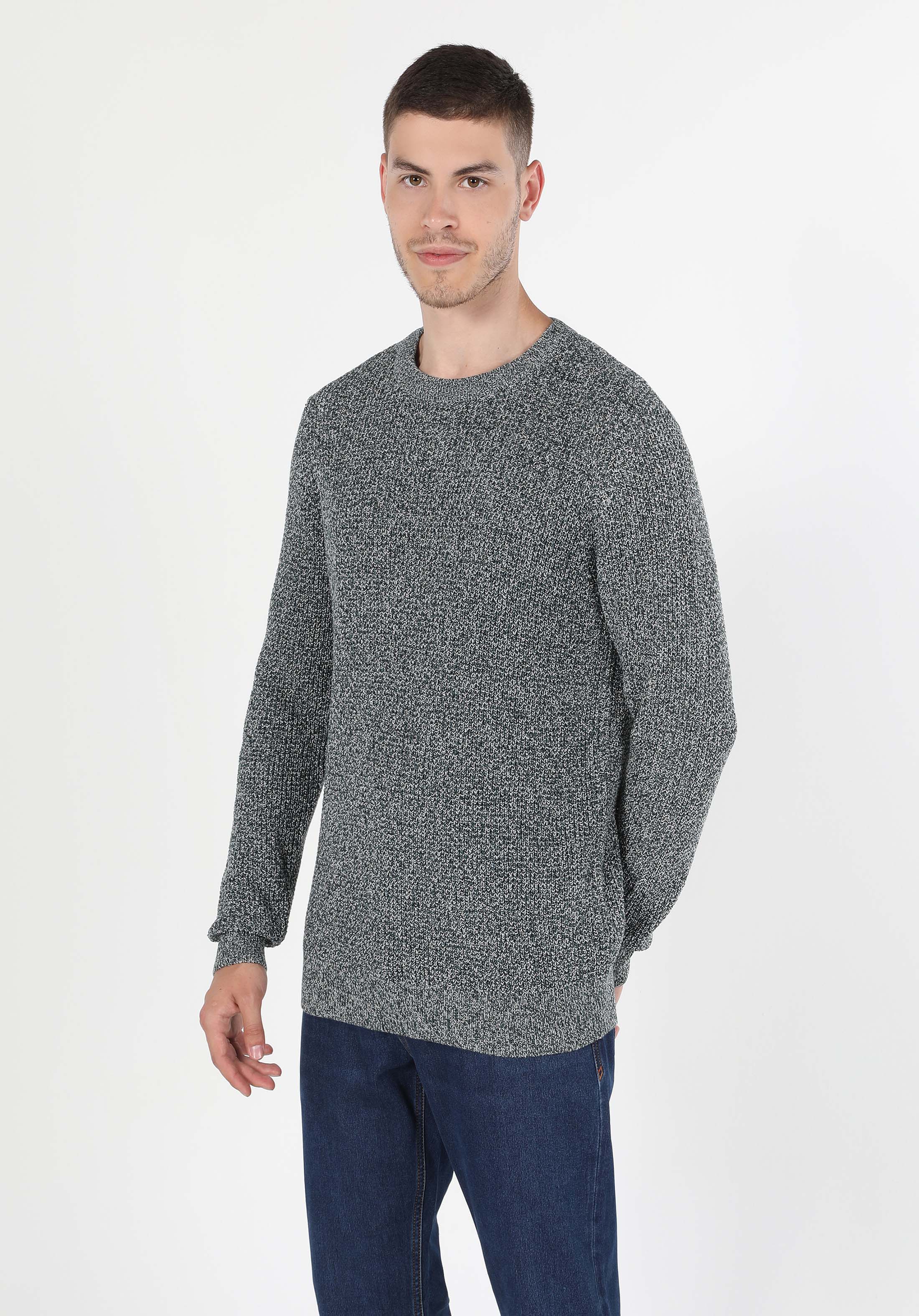 Afișați detalii pentru Pulover De Barbati Verde Regular Fit  Cl1060068