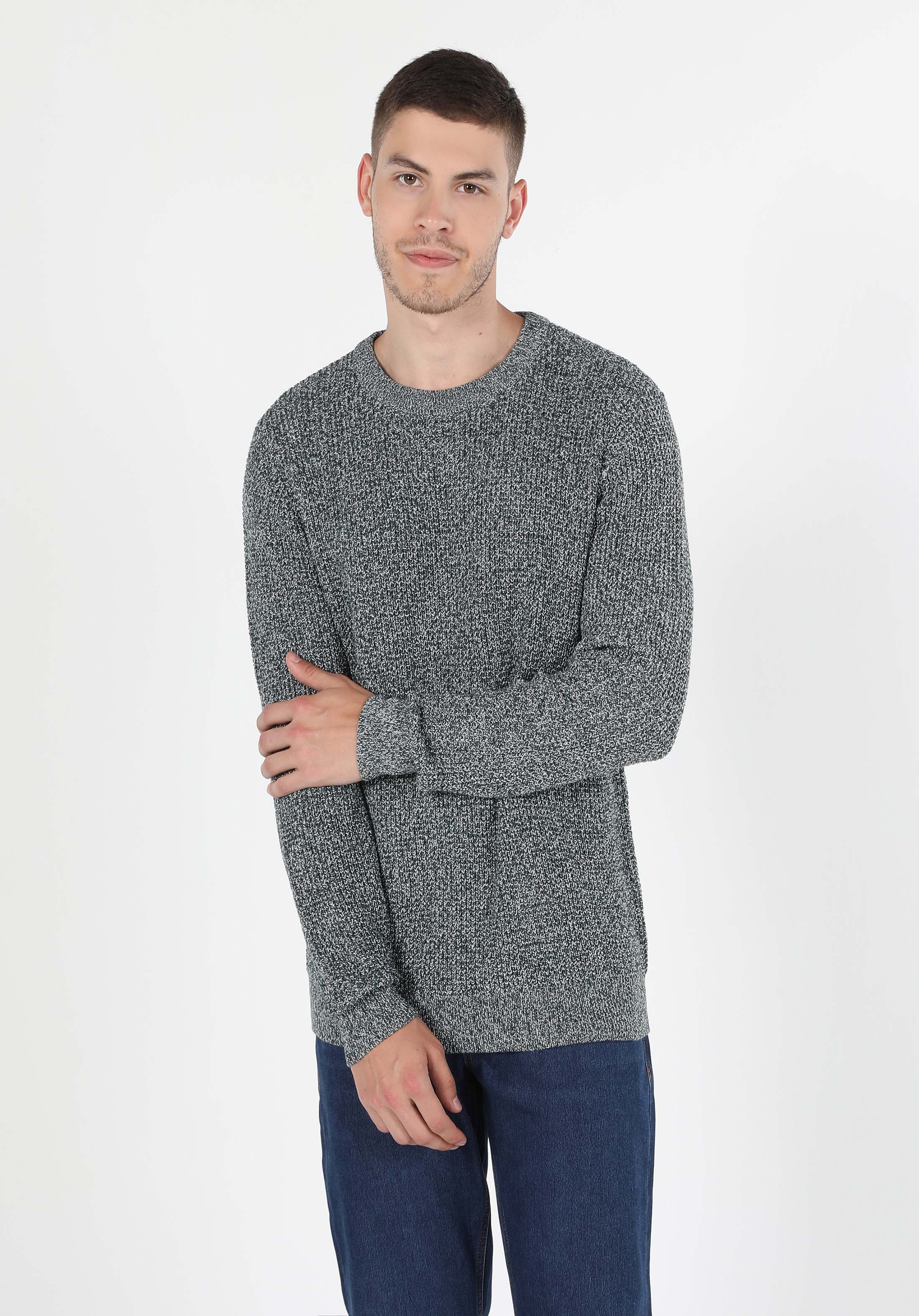 Afișați detalii pentru Pulover De Barbati Verde Regular Fit  Cl1060068