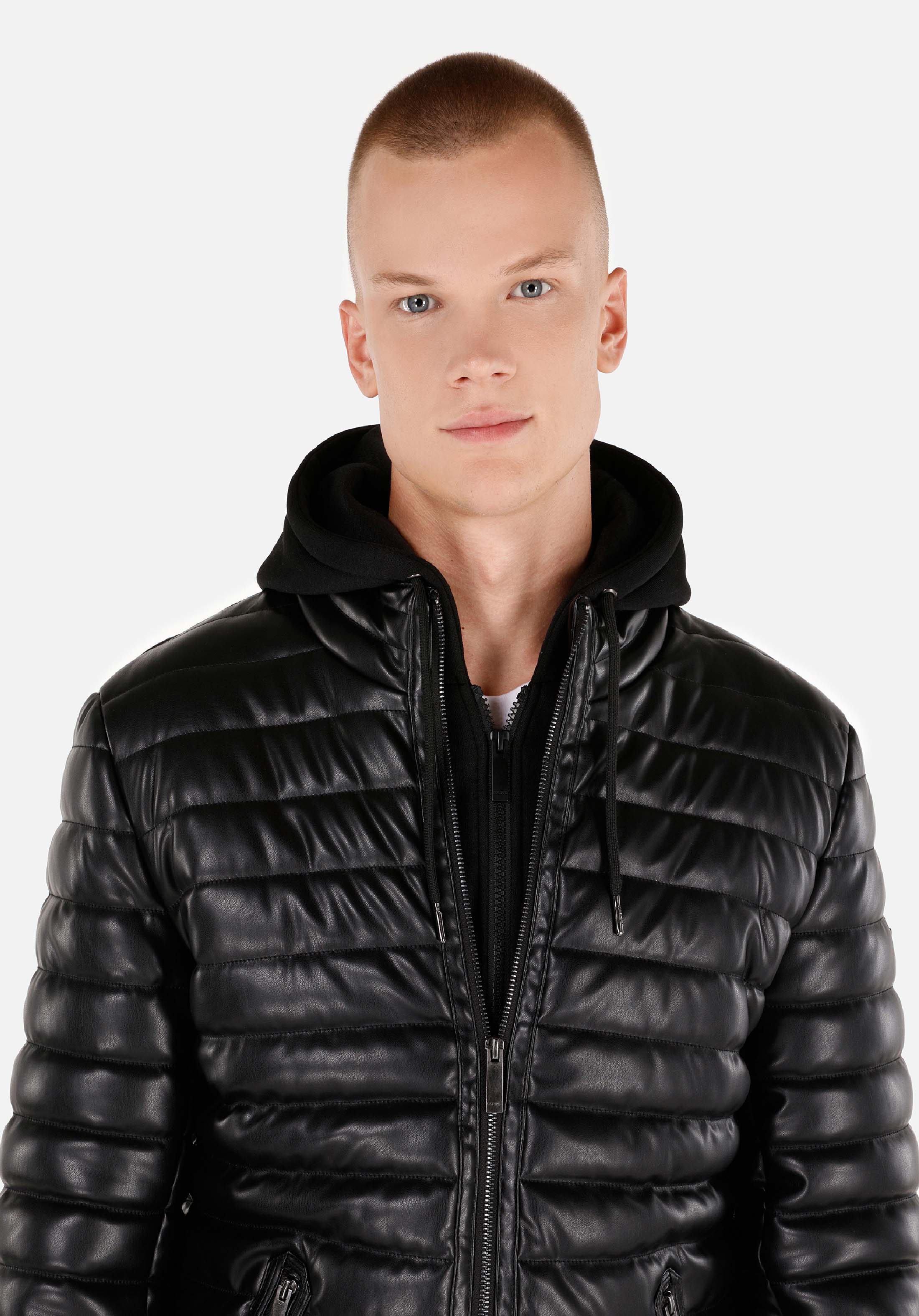 Afișați detalii pentru Jacheta De Barbati Negru Slim Fit  Cl1071015