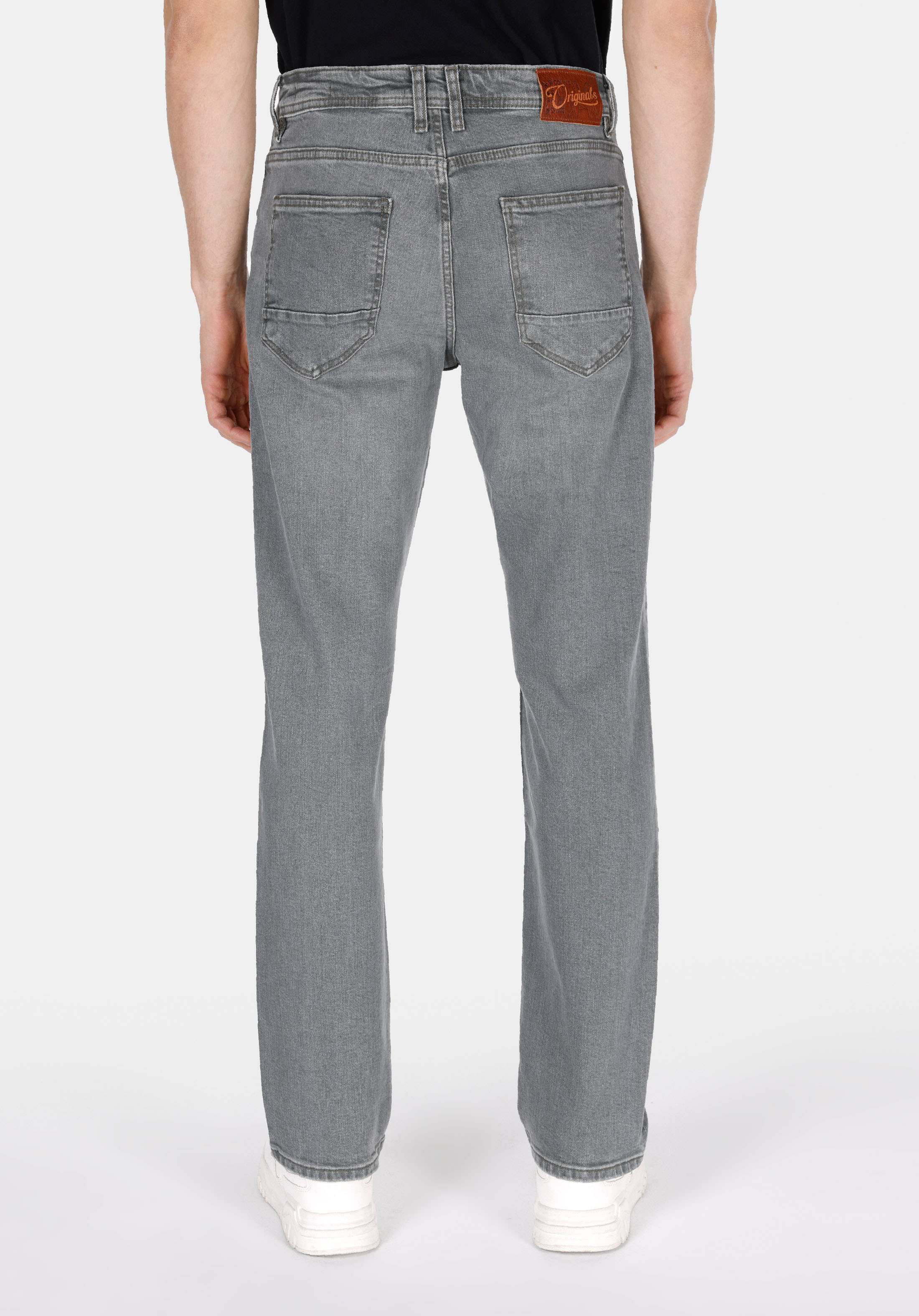 Afișați detalii pentru Pantaloni De Barbati Negru Regular Fit 045 David Cl1073397