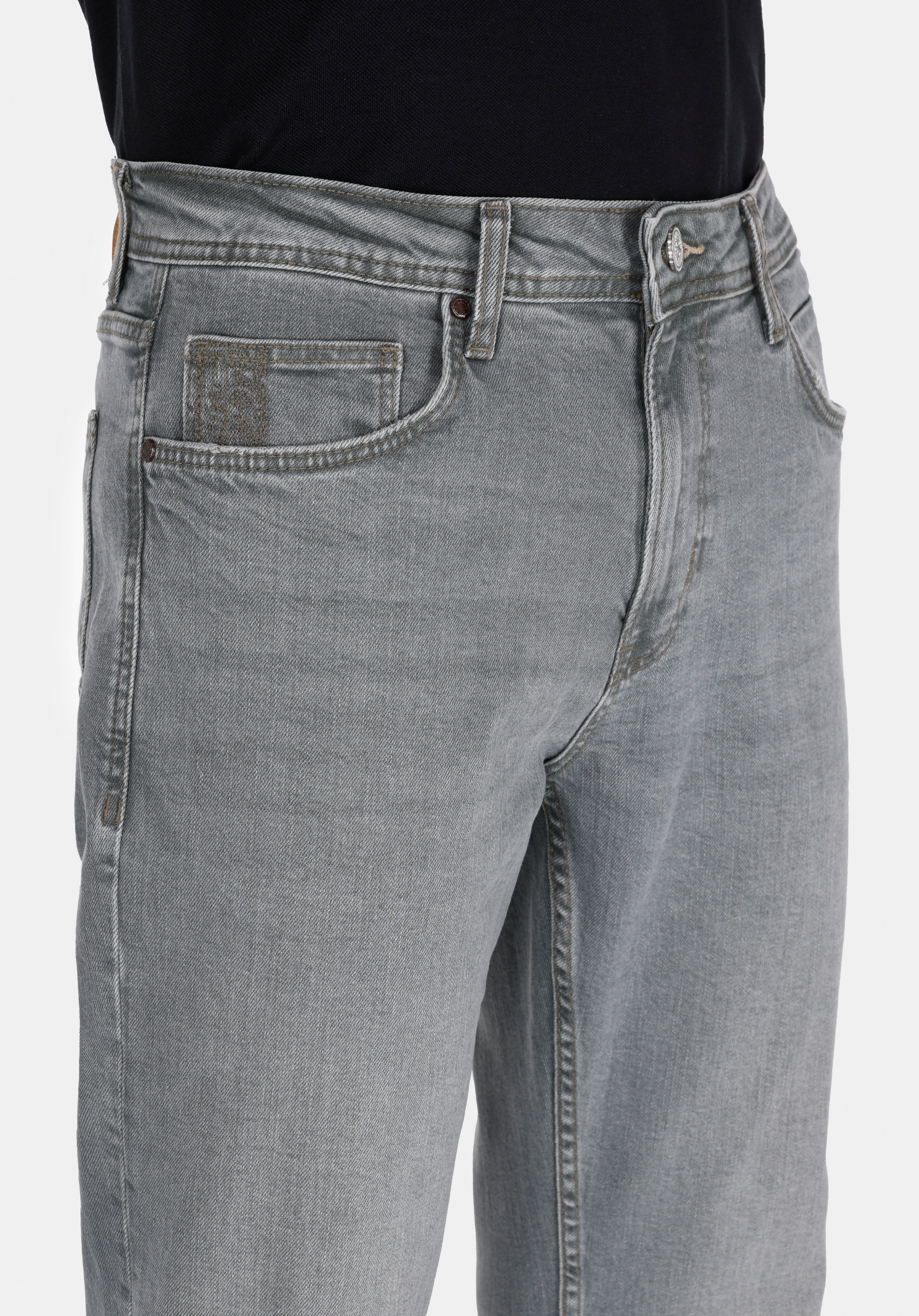 Afișați detalii pentru Pantaloni De Barbati Negru Regular Fit 045 David Cl1073397