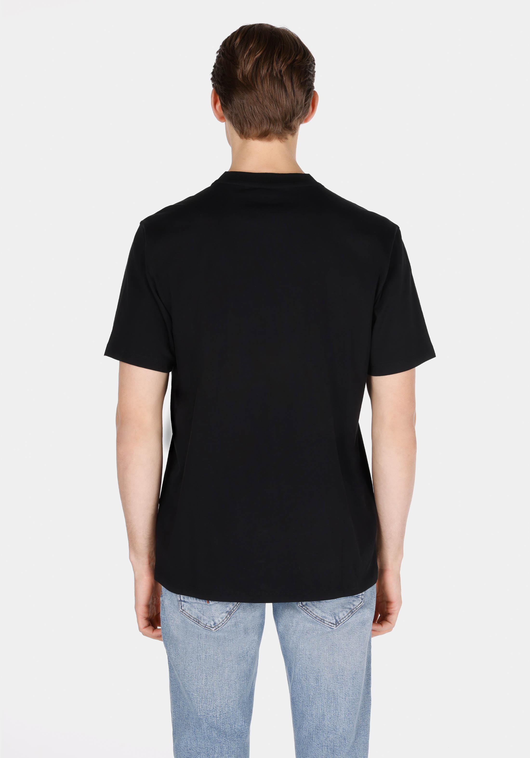 Afișați detalii pentru Tricou Cu Maneca Scurta De Barbati Negru Comfort Fit  Cl1073965