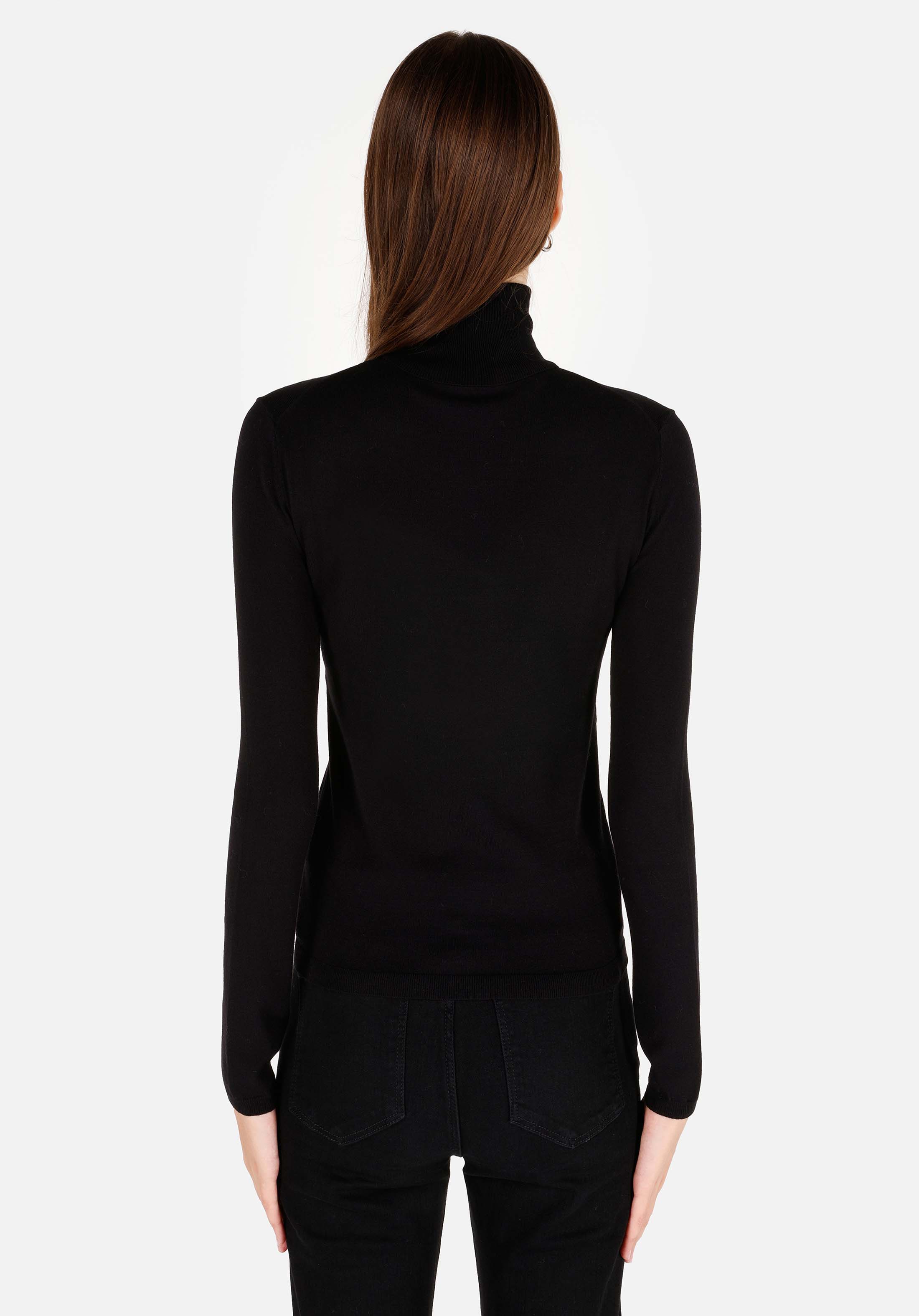 Afișați detalii pentru Pulover De Dama Negru Slim Fit  Cl1070208