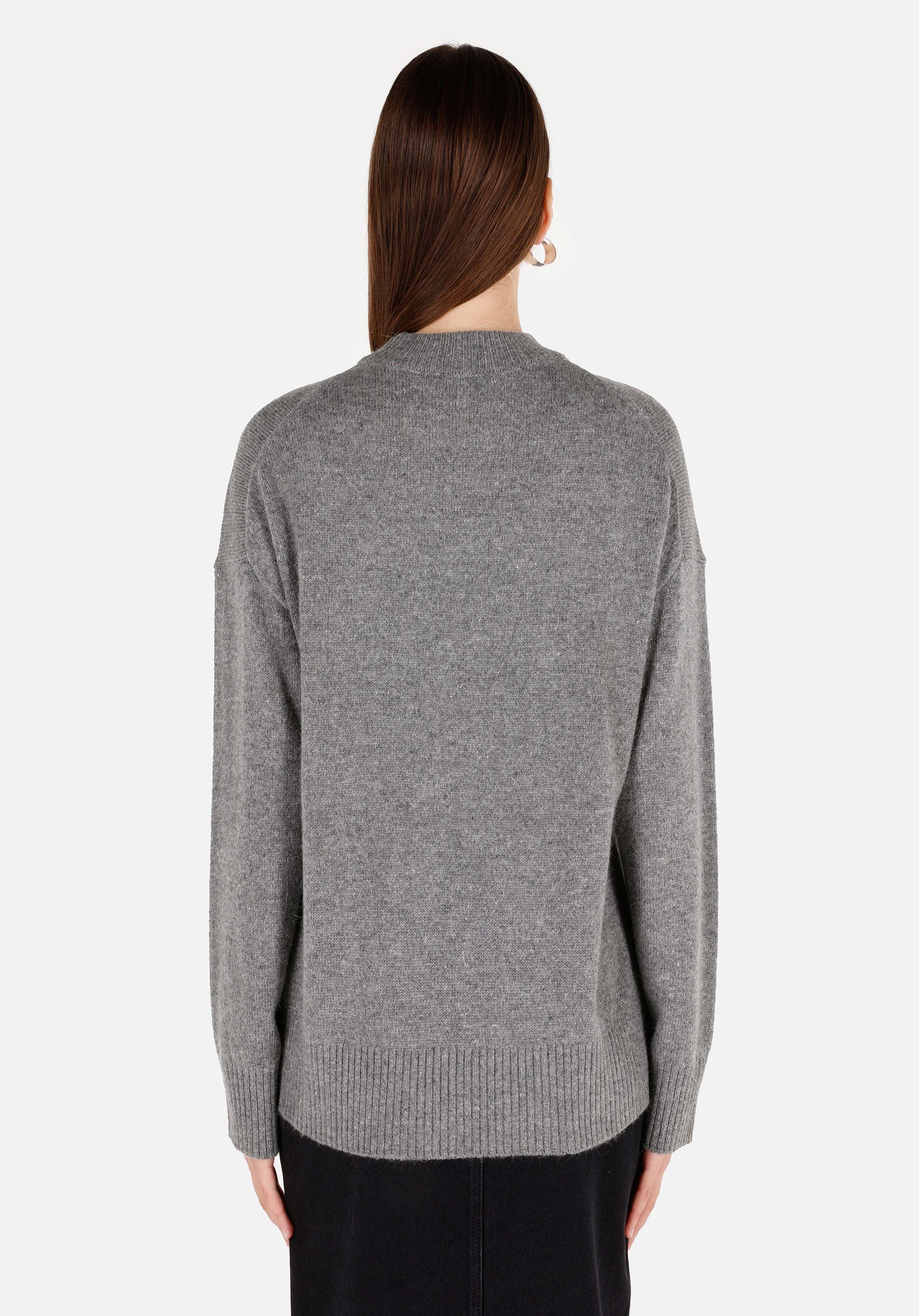 Afișați detalii pentru Pulover De Dama Gri Regular Fit  Cl1070209