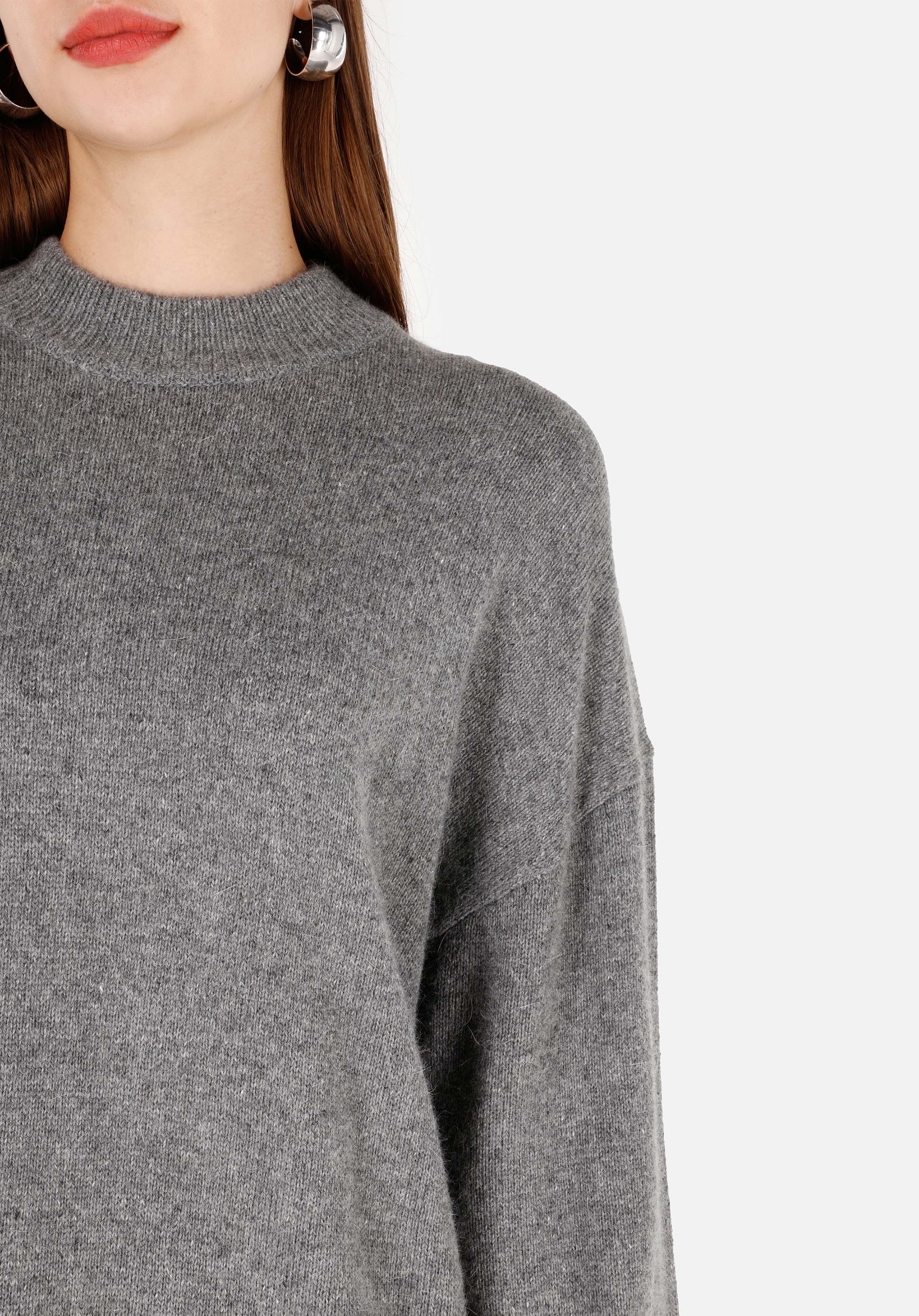 Afișați detalii pentru Pulover De Dama Gri Regular Fit  Cl1070209