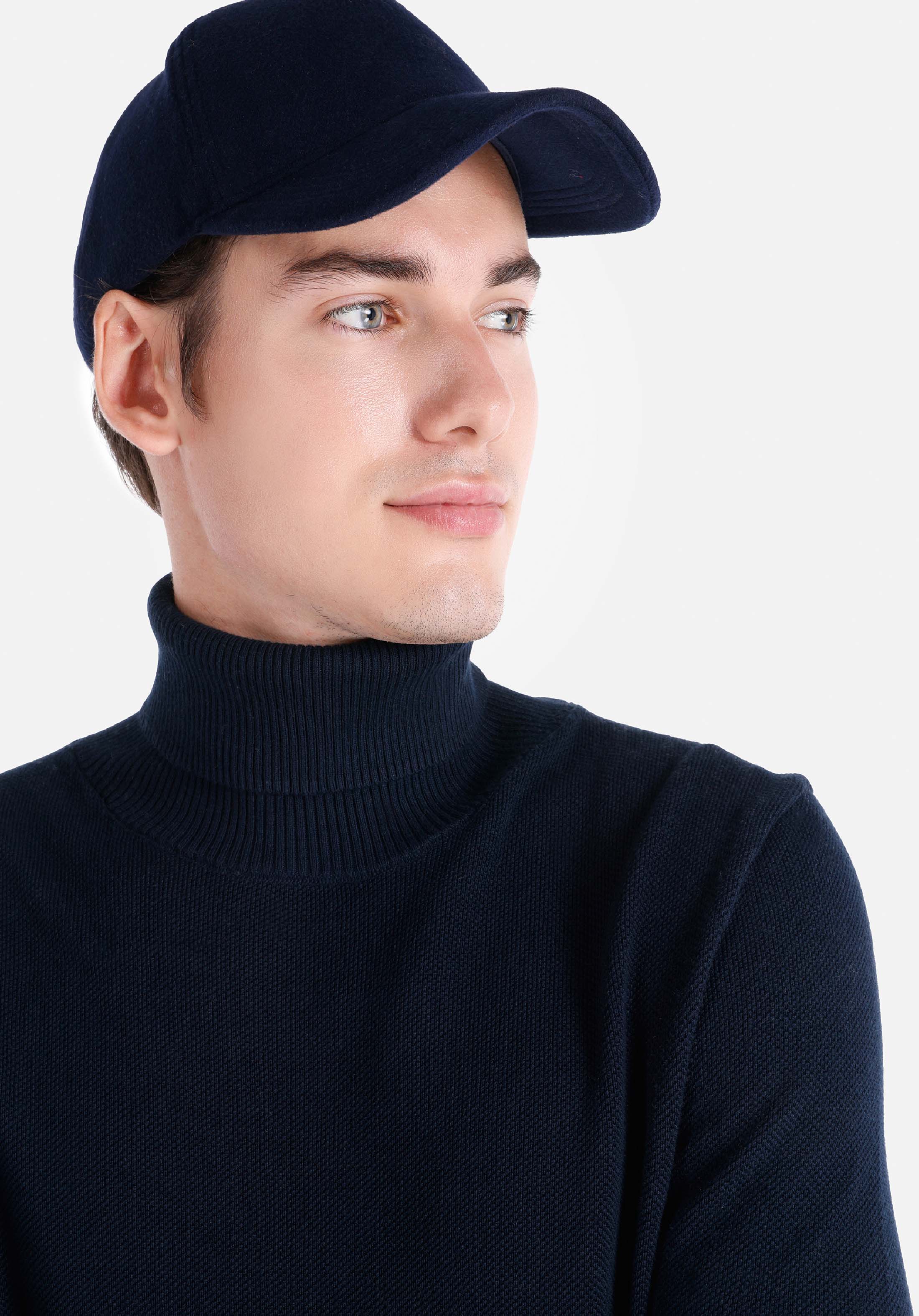 Afișați detalii pentru Pulover De Barbati Albastru Marin Regular Fit  Cl1064879