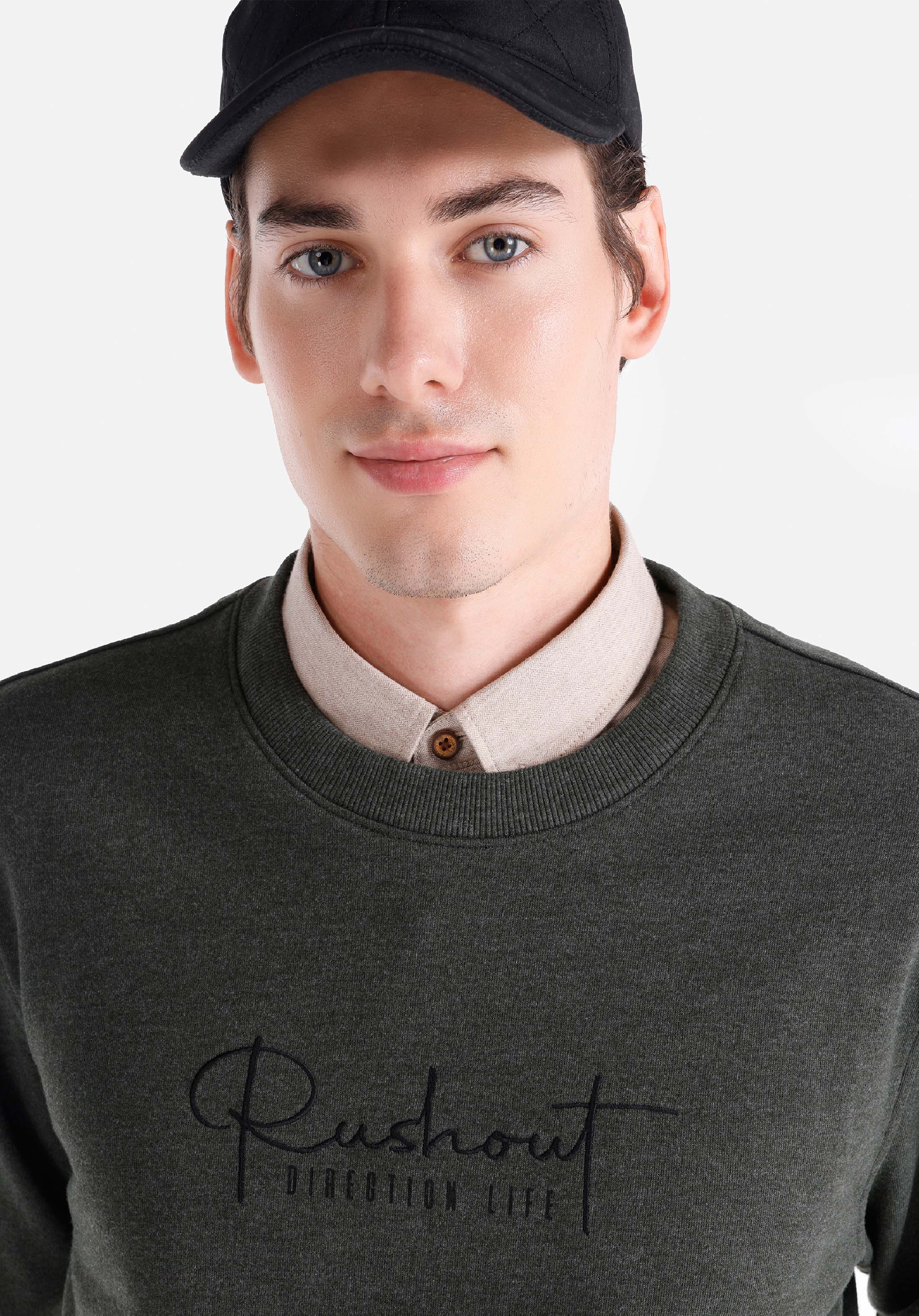 Afișați detalii pentru Hanorac / Bluza De Barbati Verde Regular Fit  Cl1065693