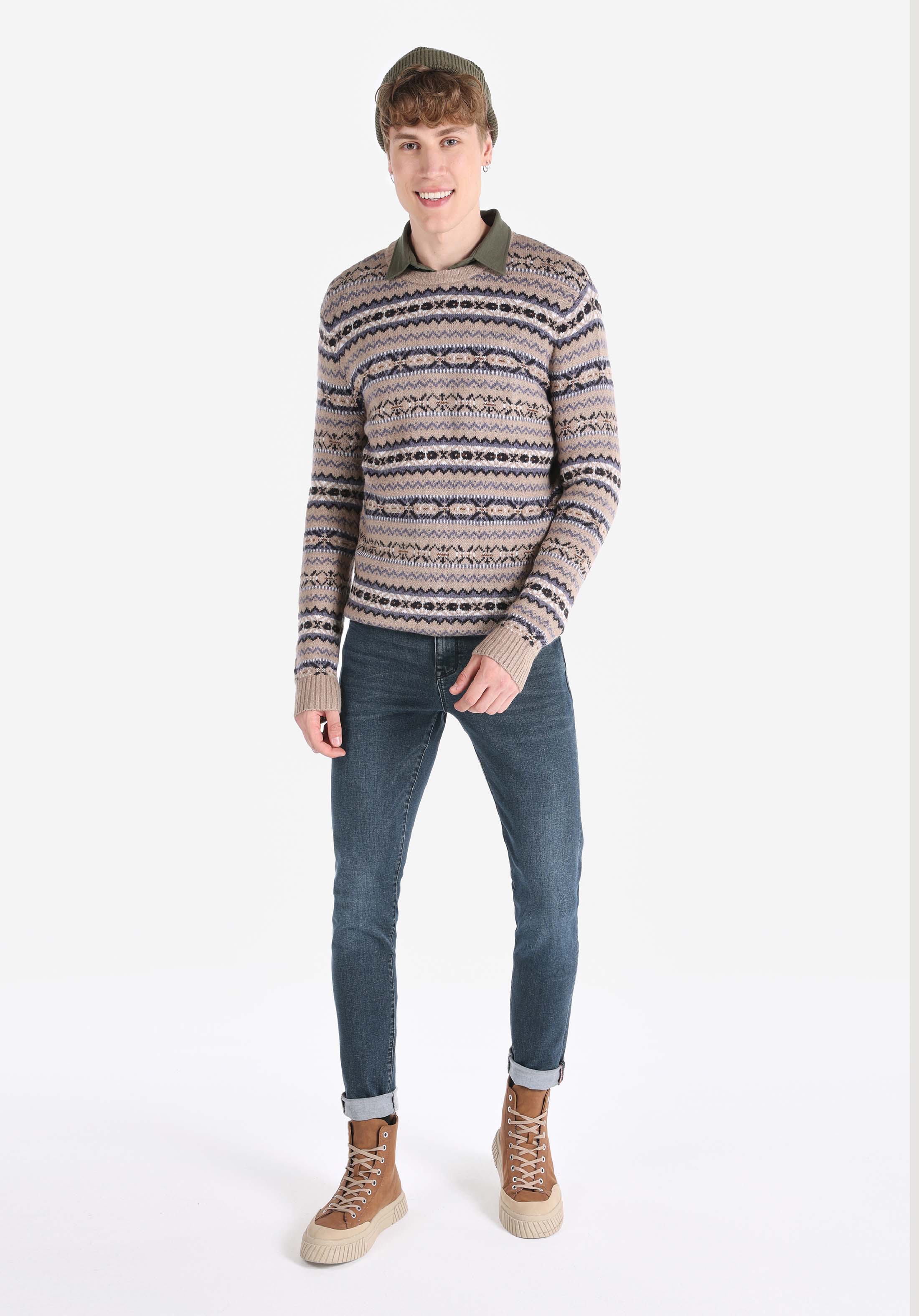 Afișați detalii pentru Pulover De Barbati Maro Regular Fit  Cl1066334