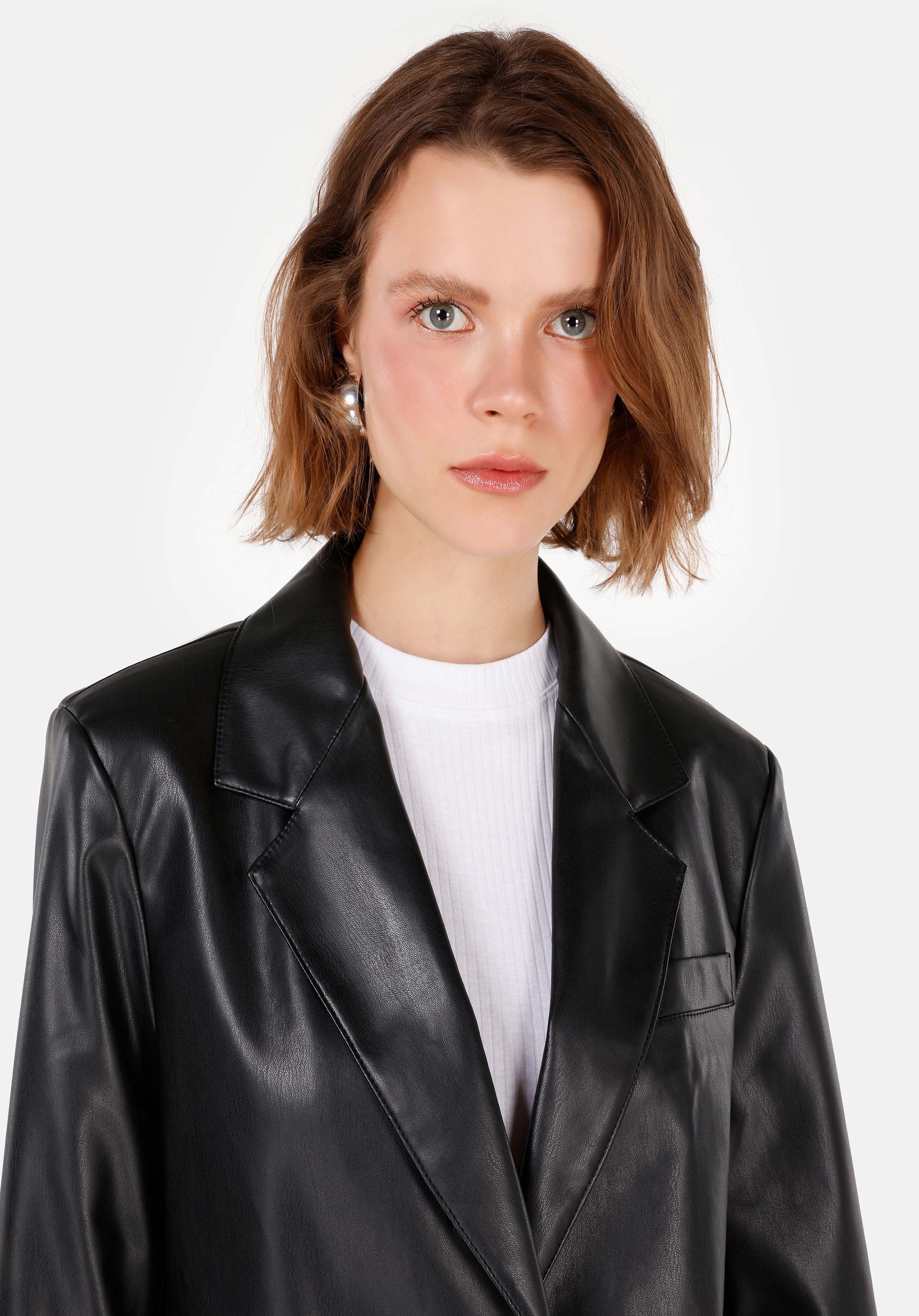 Afișați detalii pentru Jacheta De Dama Negru Regular Fit  Cl1070369
