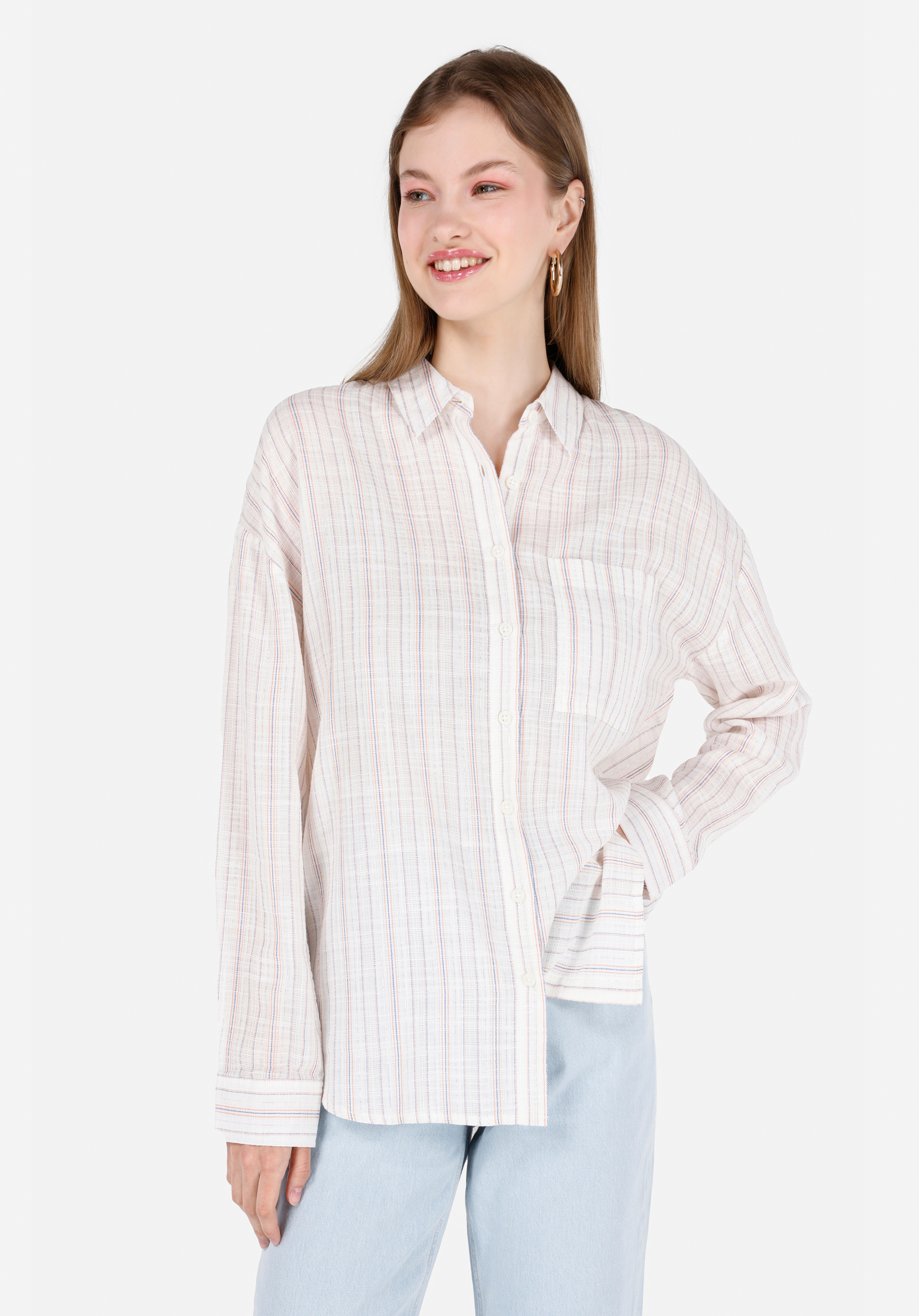 Afișați detalii pentru Camasa Cu Maneca Lunga De Dama Ecru Regular Fit  Cl1068910