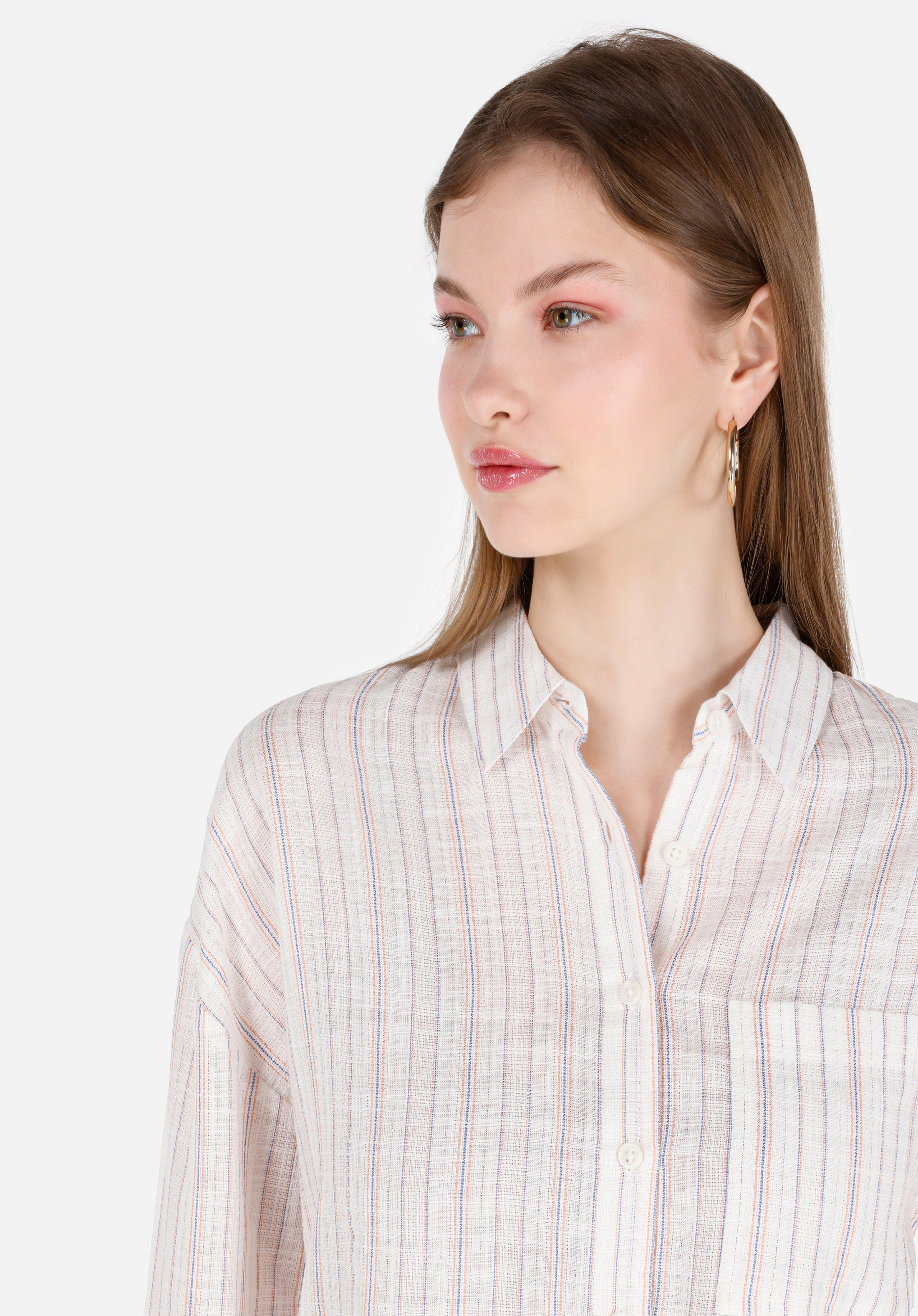 Afișați detalii pentru Camasa Cu Maneca Lunga De Dama Ecru Regular Fit  Cl1068910