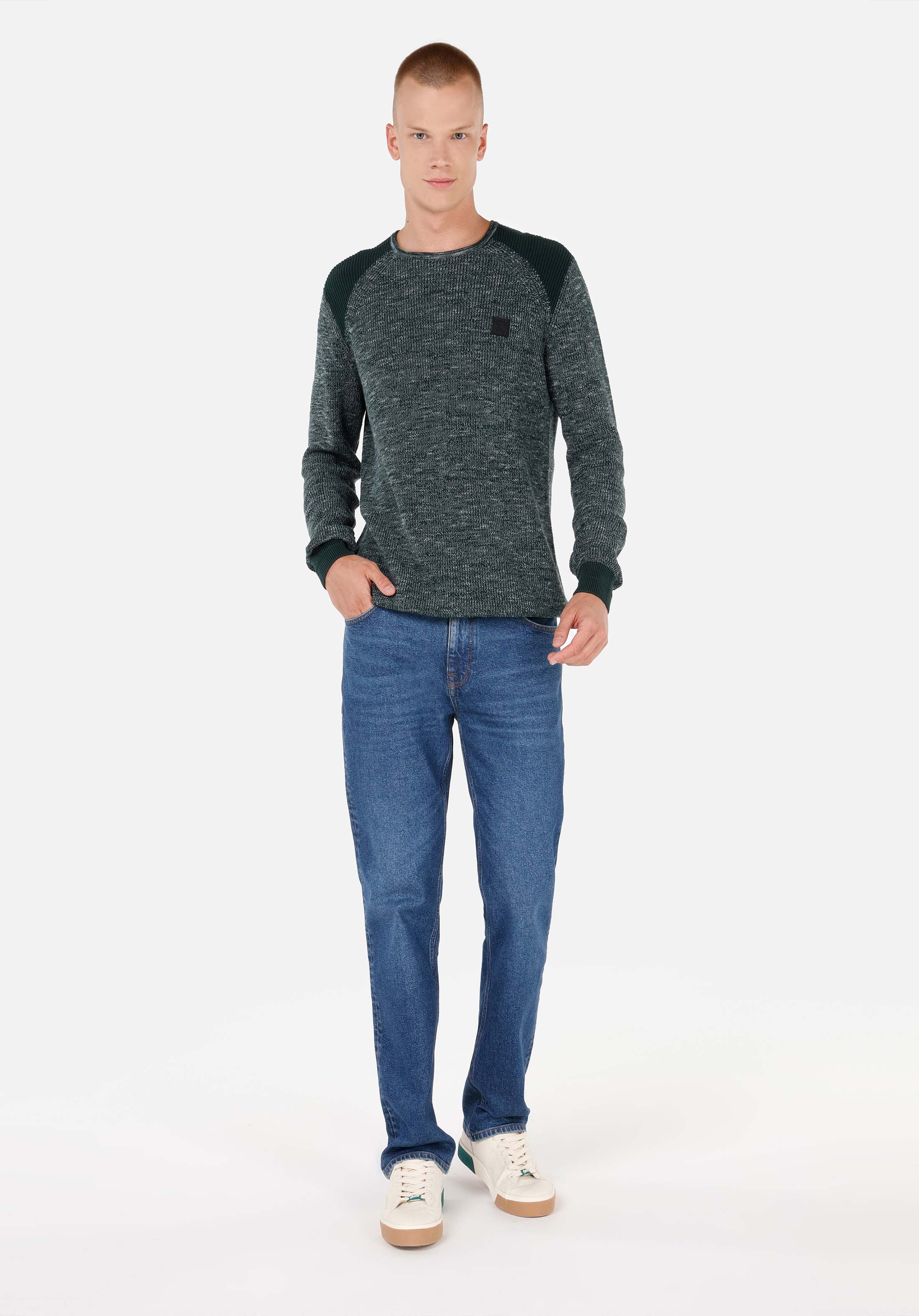 Afișați detalii pentru Pulover De Barbati Verde Regular Fit  Cl1069881