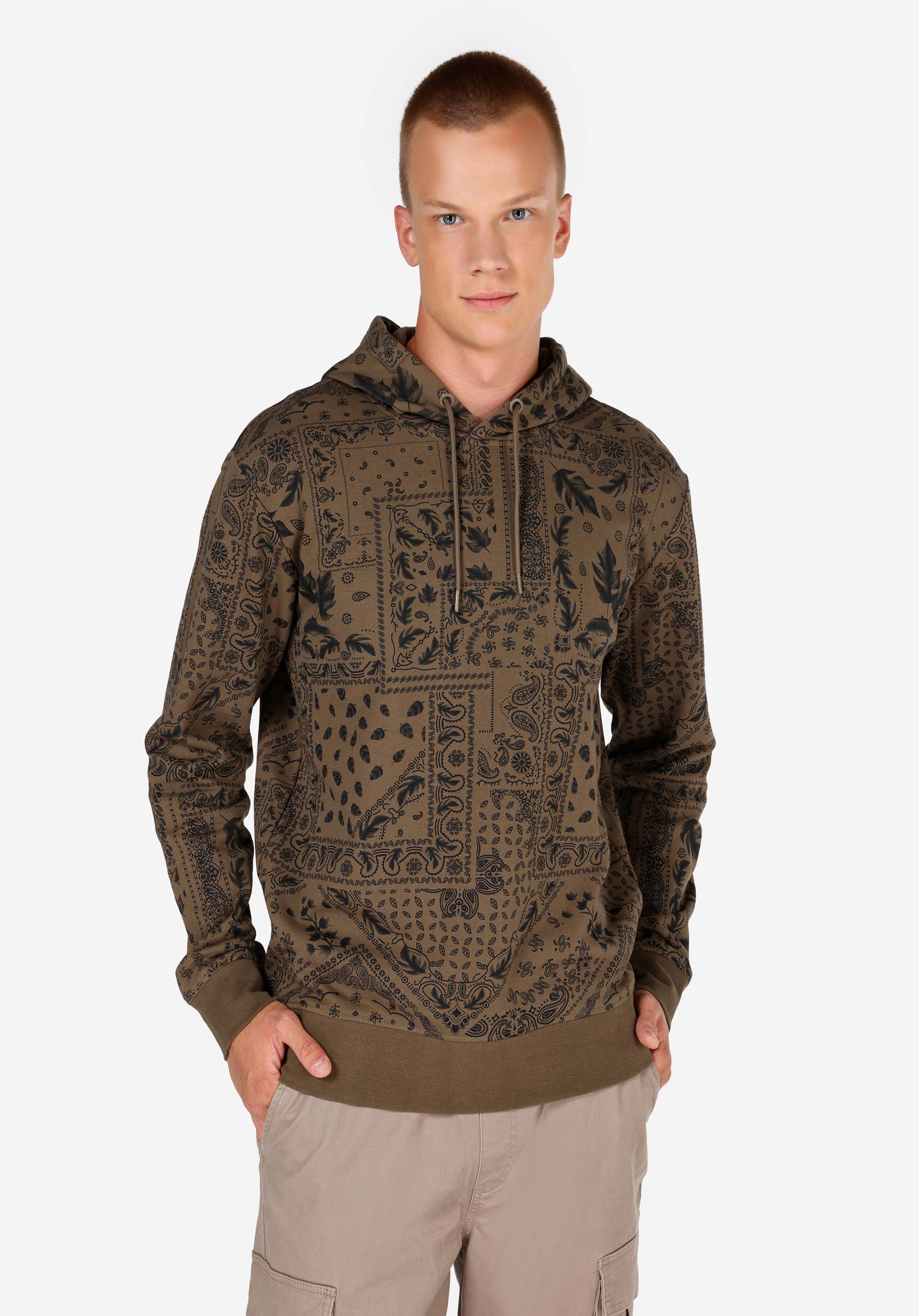 Afișați detalii pentru Hanorac / Bluza De Barbati Kaki Regular Fit  Cl1070029