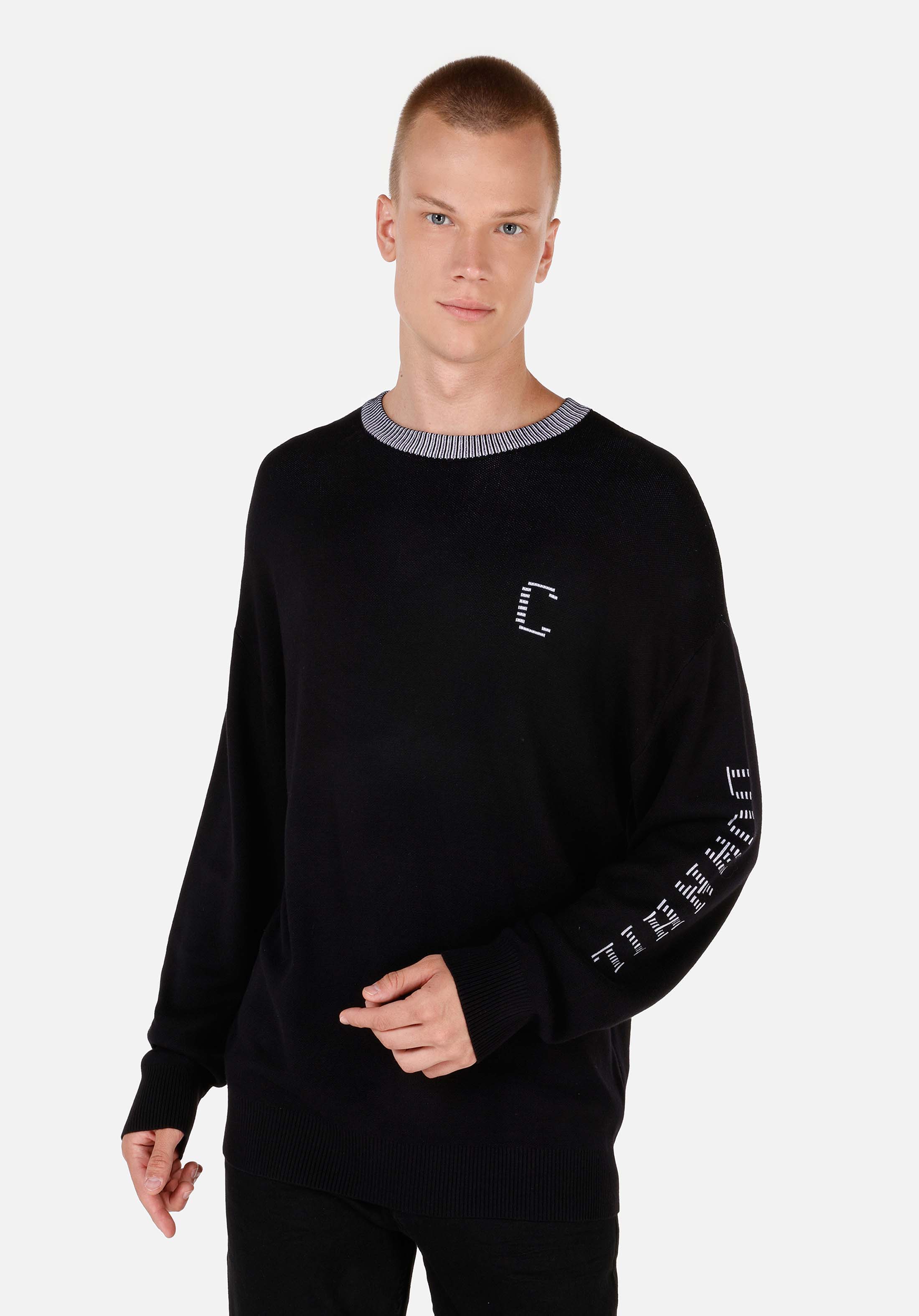 Afișați detalii pentru Pulover De Barbati Negru Comfort Fit  Cl1070068