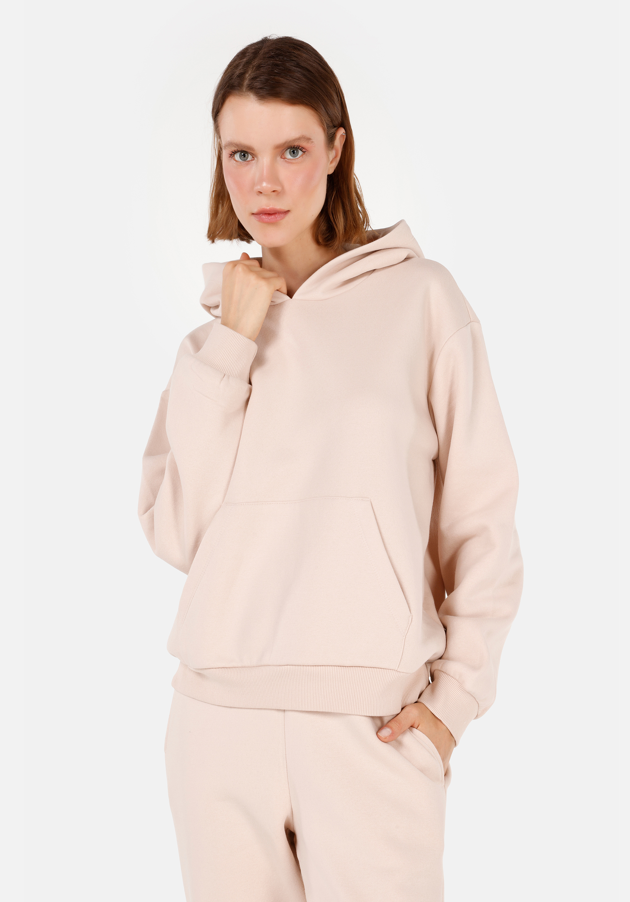 Afișați detalii pentru Hanorac / Bluza De Dama Bej Regular Fit  Cl1070188